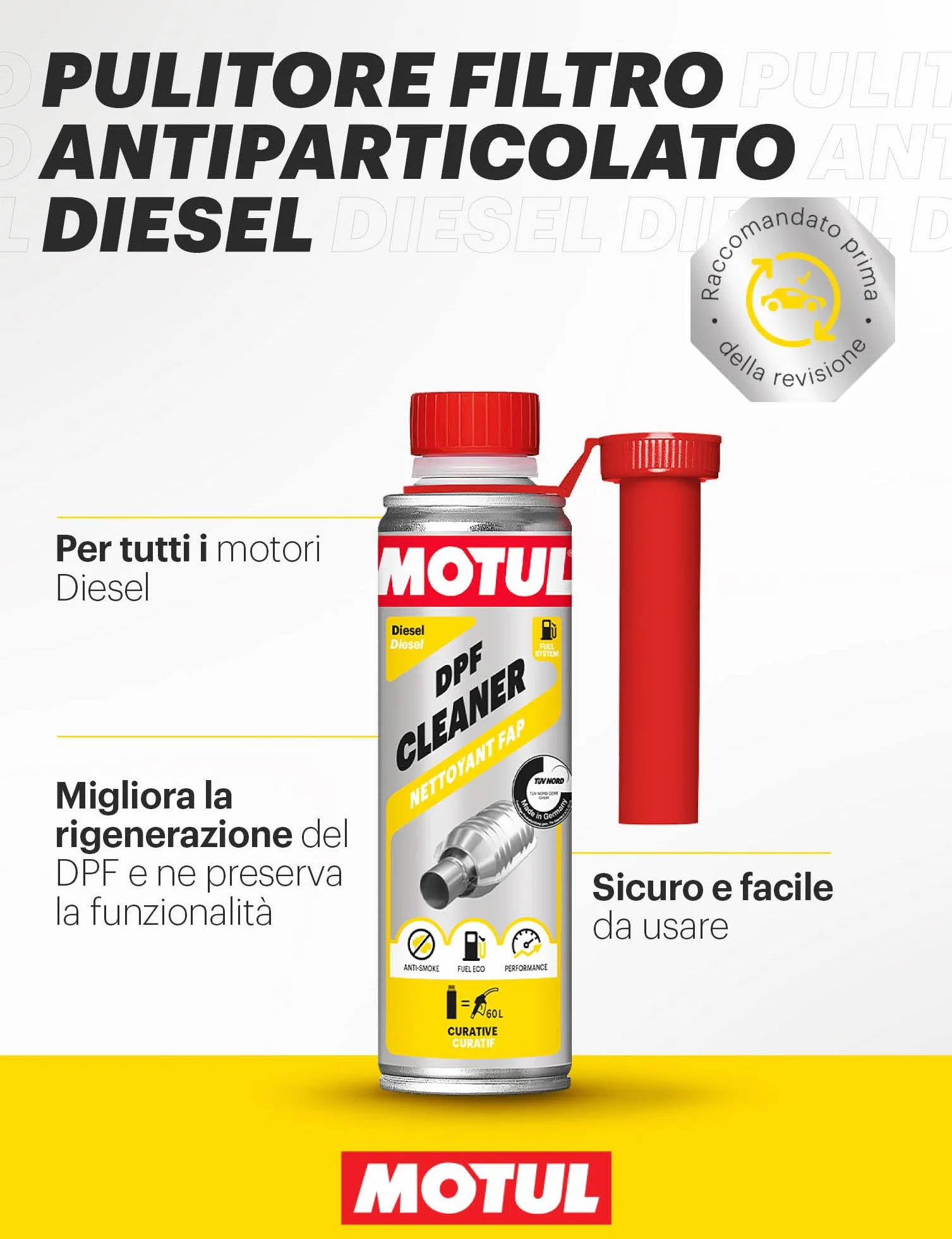 Motul Dpf Cleaner Diesel Additivo per Filtri Antiparticolato 300 ml