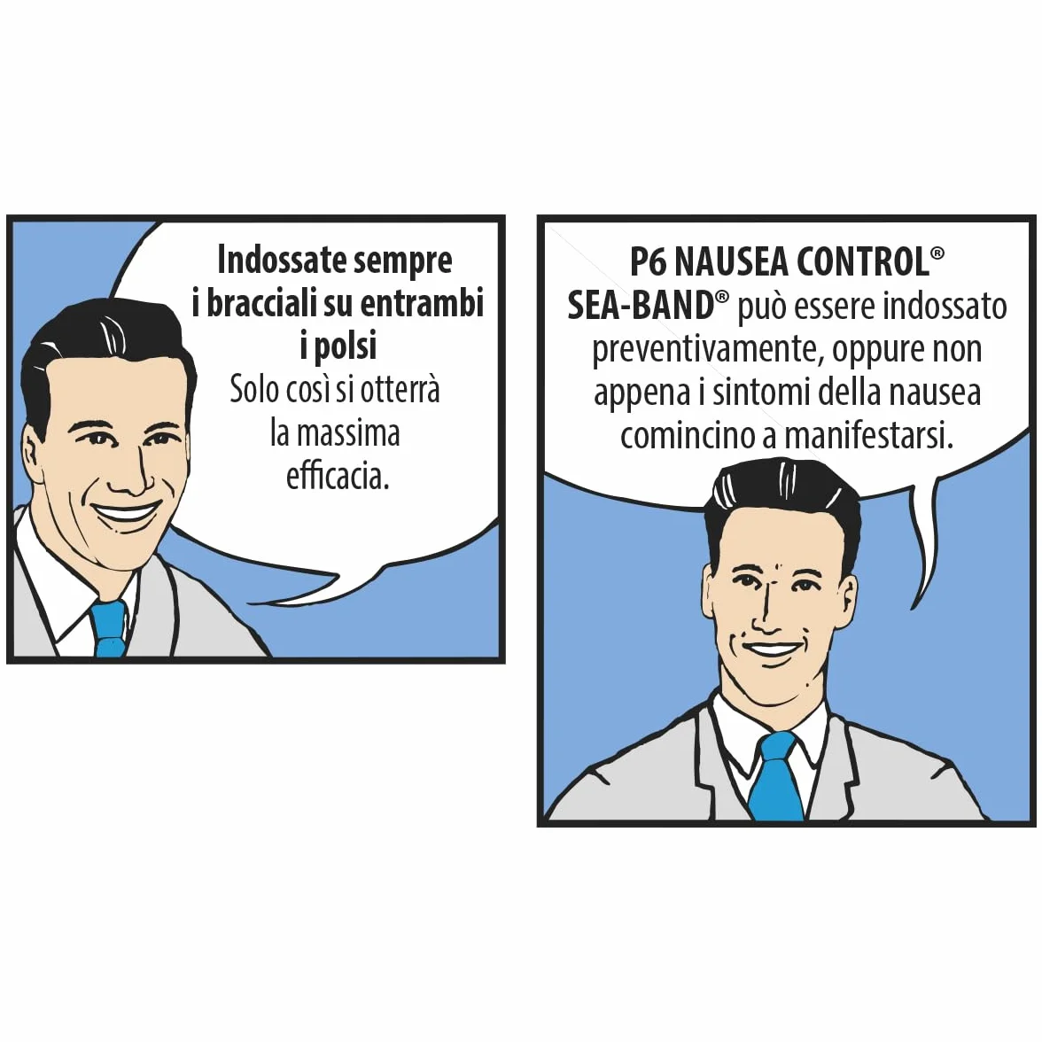 Bracciali Anti-Nausea per Adulti, Dispositivo Medico CE Classe I, Riutilizzabili, Confezione da 2