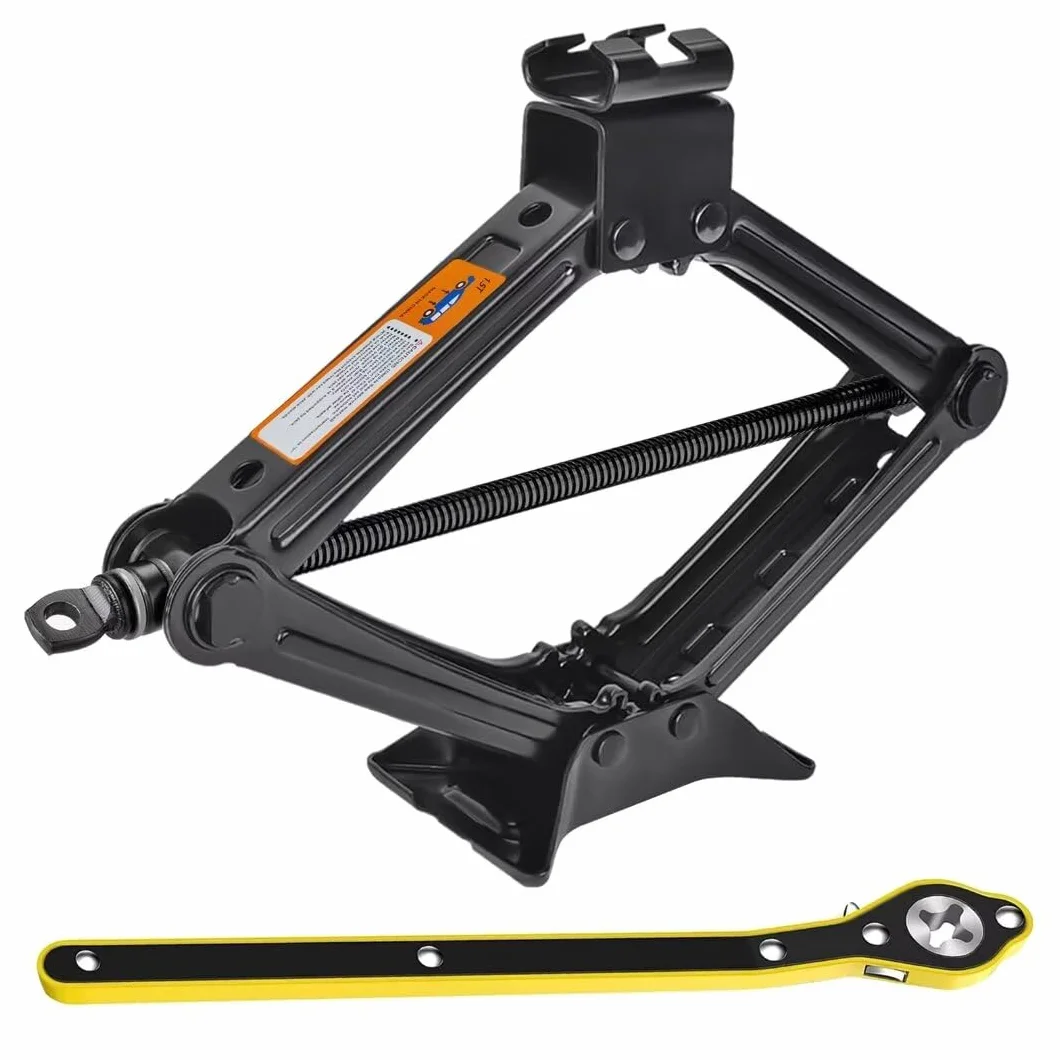 Cric per Auto 1,5 T Professionale con Cricchetto, Altezza Max 346 mm, Capacità 1500 kg per SUV, Camion, Auto