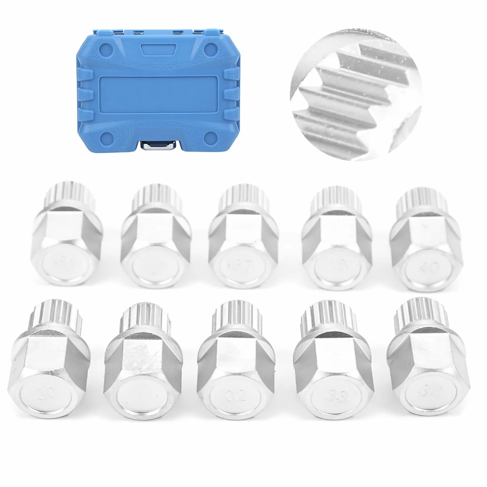 10Pcs Set di Chiavi per Dadi di Bloccaggio delle Ruote Set di Chiavi per Dadi delle Ruote Installazione Kit di Prese per Dadi delle Ruote Antifurto per Auto