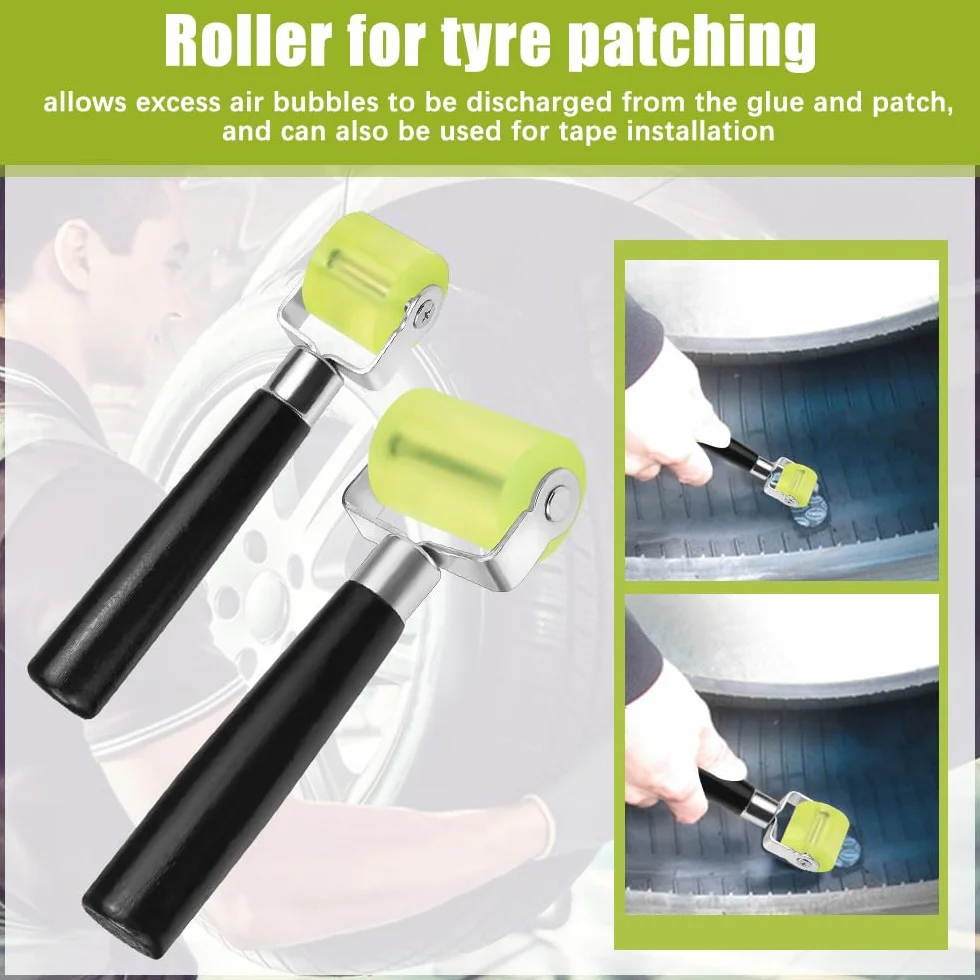 2Pz Rullo Insonorizzato Auto Suono Deadening in Gomma Veicolo Auto Sound Deadener Applicazione Rolling Wheel Roller Professionale Auto Suono Deadener Gomma Silicone Auto Ruota Insonorizzata