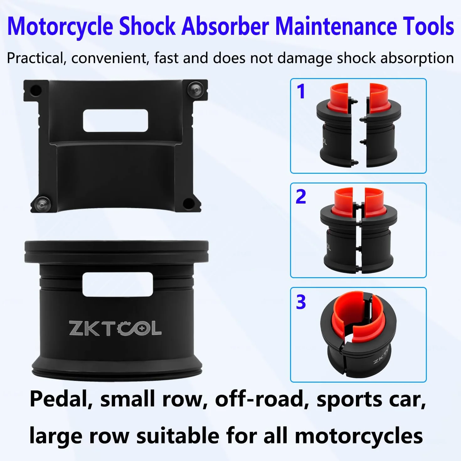 ZKTOOL Set 14 guarnizioni ammortizzatori moto driver forcella 35-48 mm
