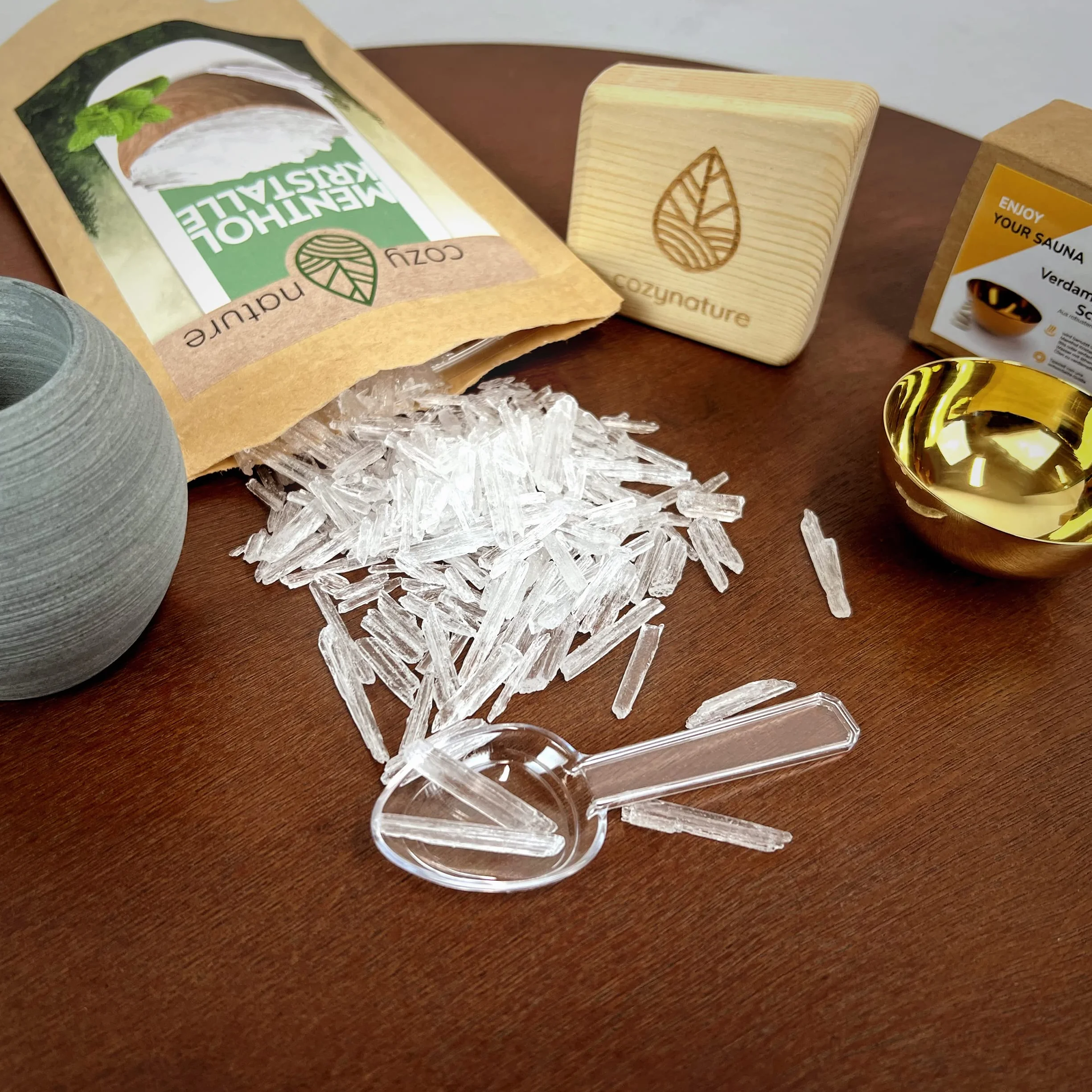 CozyNature Cristalli di mentolo per sauna 100 Grammi