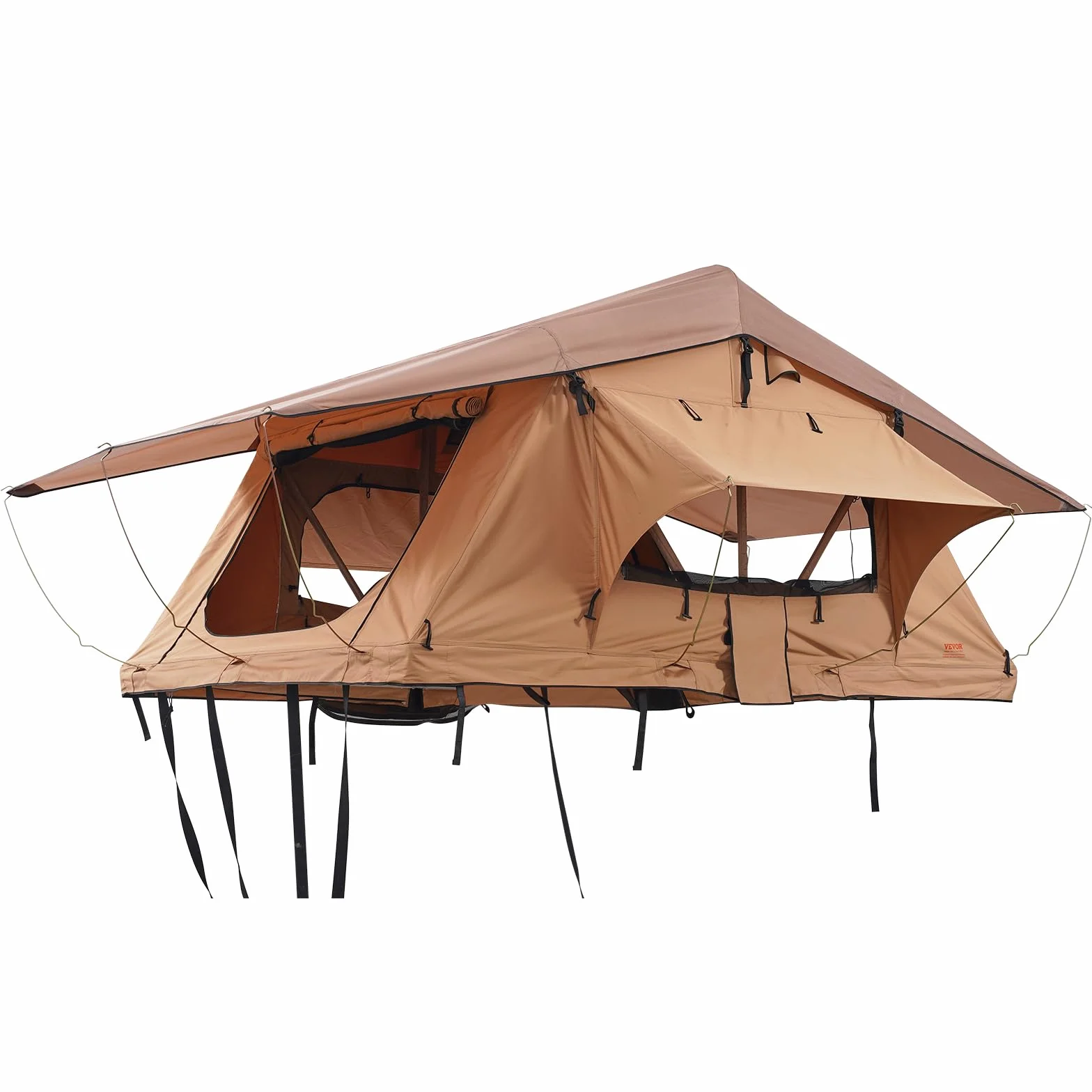 VEVOR Tenda da Tetto Rigida Naturnest Pieghevole 2-3 Persone Impermeabile con Scala Telescopica e Materasso