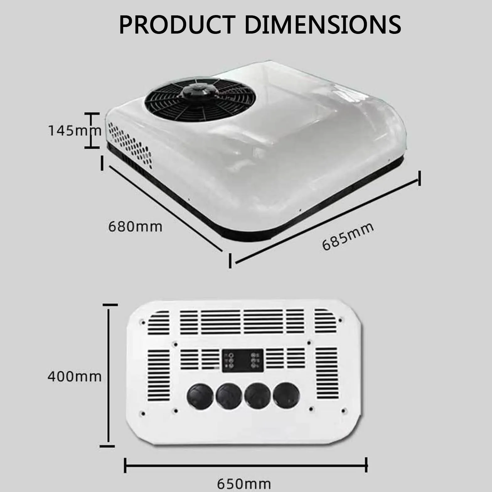 Condizionatore D'Aria 12V/24V DC All-In-One 850W per RV Caravan Truck