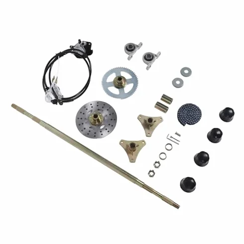 Aramox Kit Assale Posteriore Go Kart Kit Montaggio Assale Posteriore 29 Pollici ASSE Pignone Catena Pinza Disco Freno Mozzi Ruota Ricambio per Quad ATV