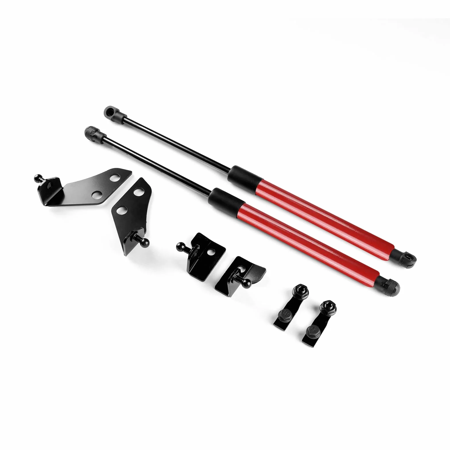 KUNGKIC Supporti di sollevamento caricati a gas per cofano anteriore per Fiat 500 500c 500e Abarth 595 695 cofano idraulico Barra di supporto di sollevamento 8 pezzi (Rosso)