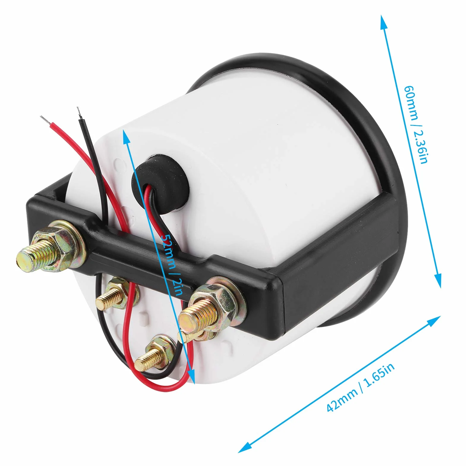 Indicatore del Livello del Carburante 2 Pollici Display Luce Bianca Sensore Galleggiamento Universale 12 V Benzina