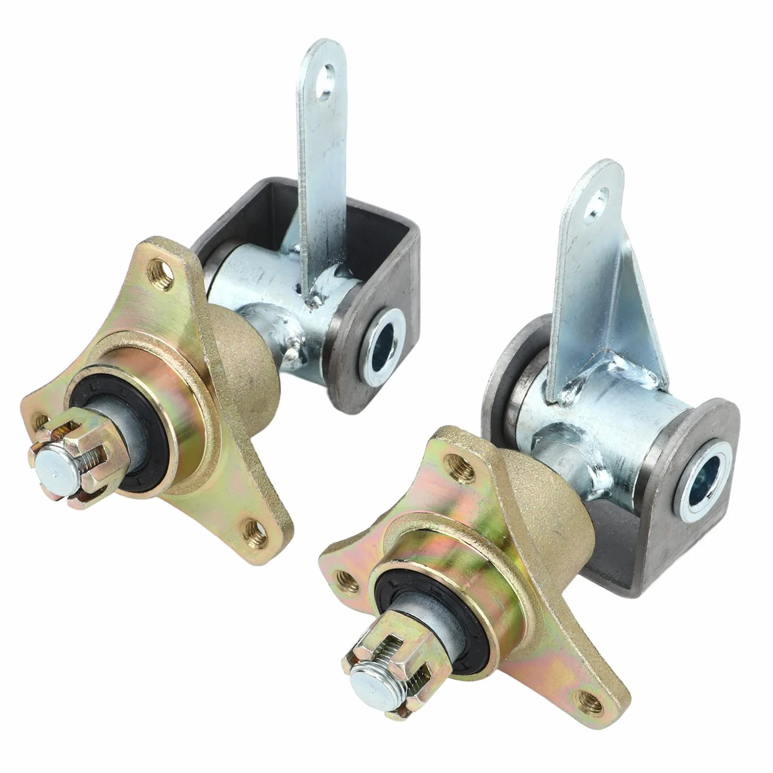 Asixxsix Perno del Fuso a snodo per Go Kart, 2 Pezzi 17mm Mozzi per Ruota Anteriore in Lega di Acciaio Perno dello sterzo per Pneumatici da 6 Pollici Quad Bike ATV Go Kart