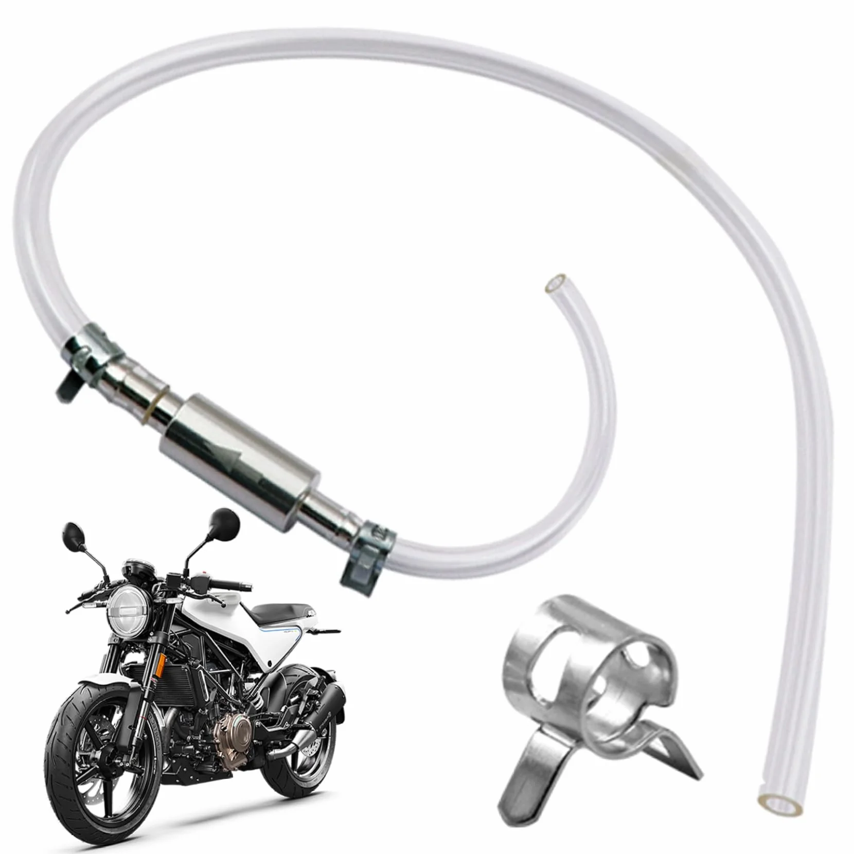 Tubo Spurgo Freni, Estrattore Fluido Olio Strumento Spurgo Inversione Universali per Scooter Quad Sistema Frenante Riparazione Manutenzione