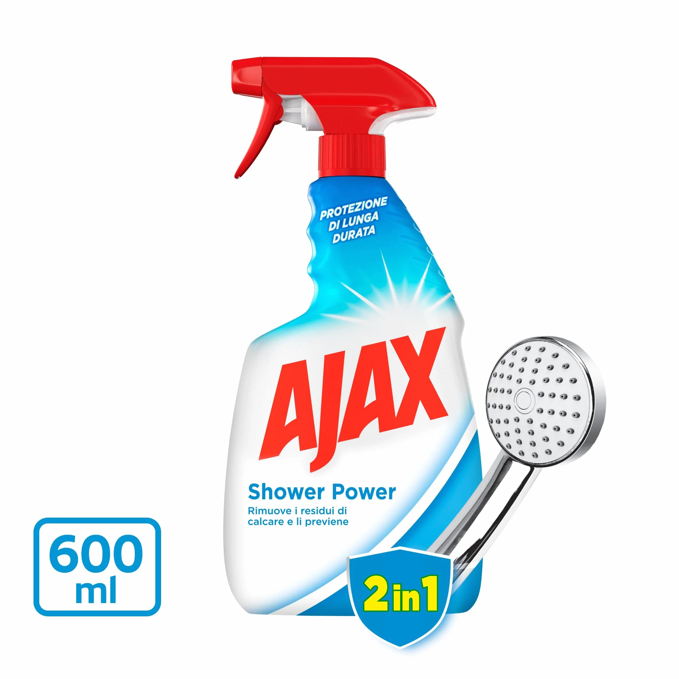 Ajax Shower Power Detersivo Anticalcare 10 x 600ml