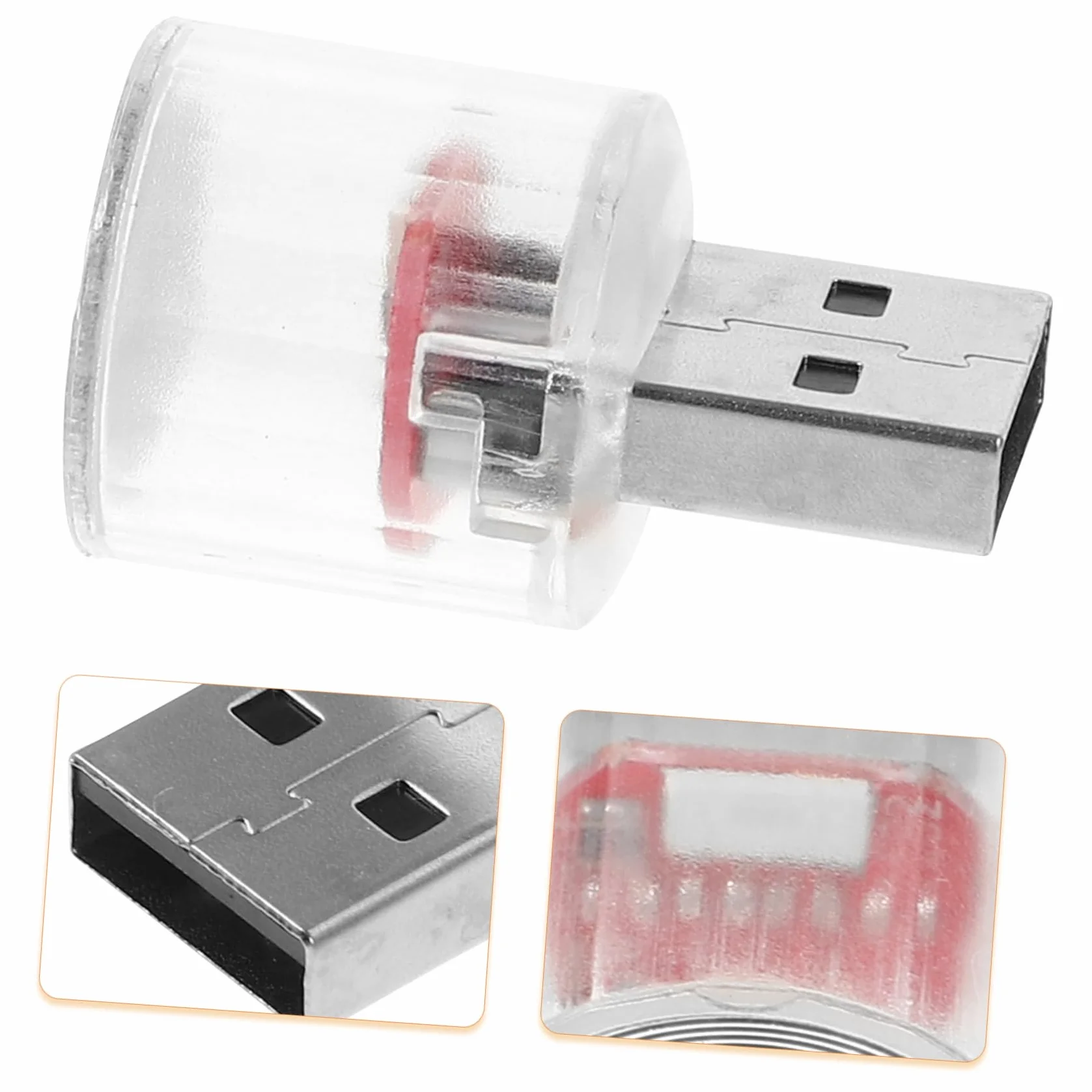 Lampada Decorativa Blu USB per Interni Auto Illuminazione a LED Atmosfera Elegante Romantica