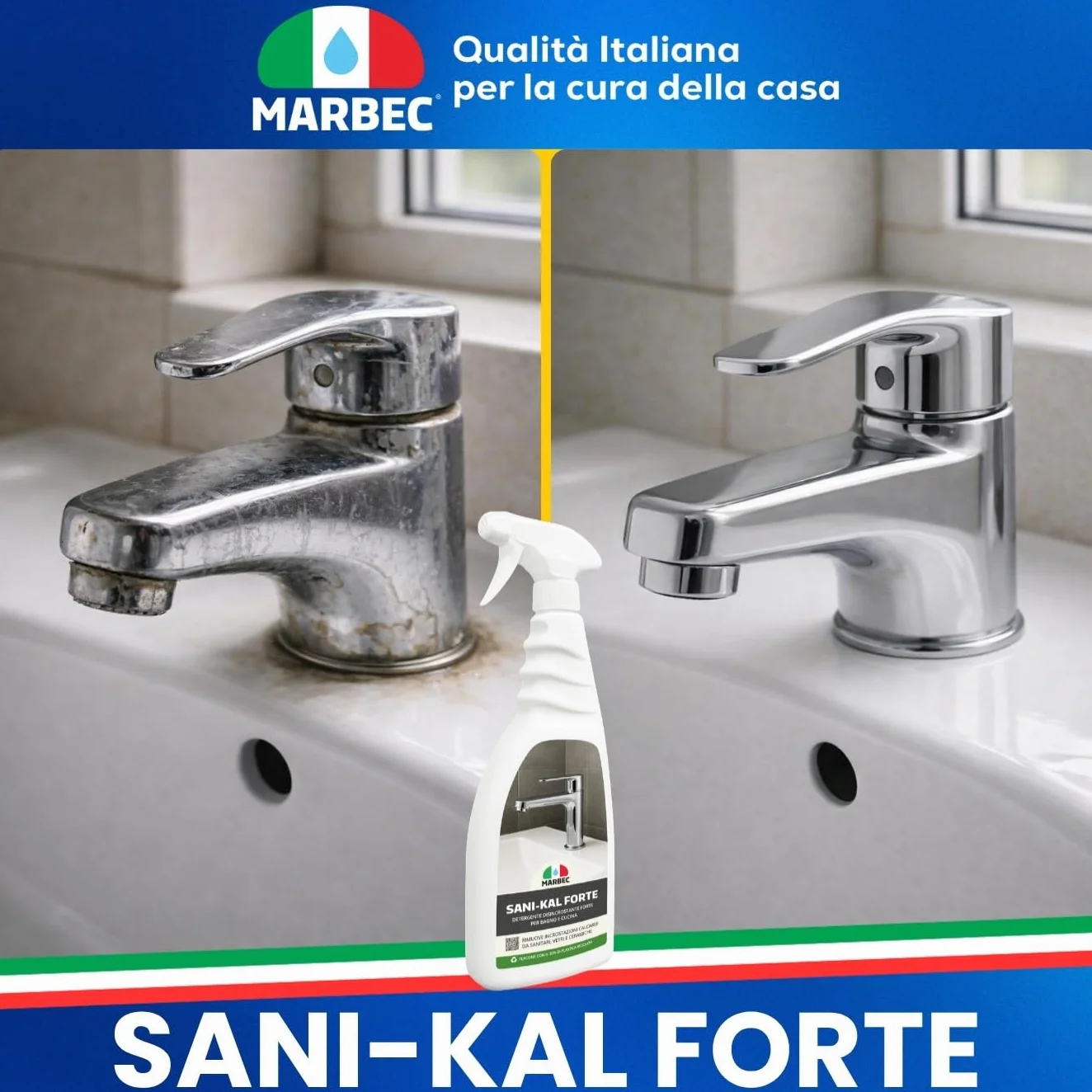 MARBEC SANI-KAL FORTE 750ML Detergente anticalcare forte per bagno