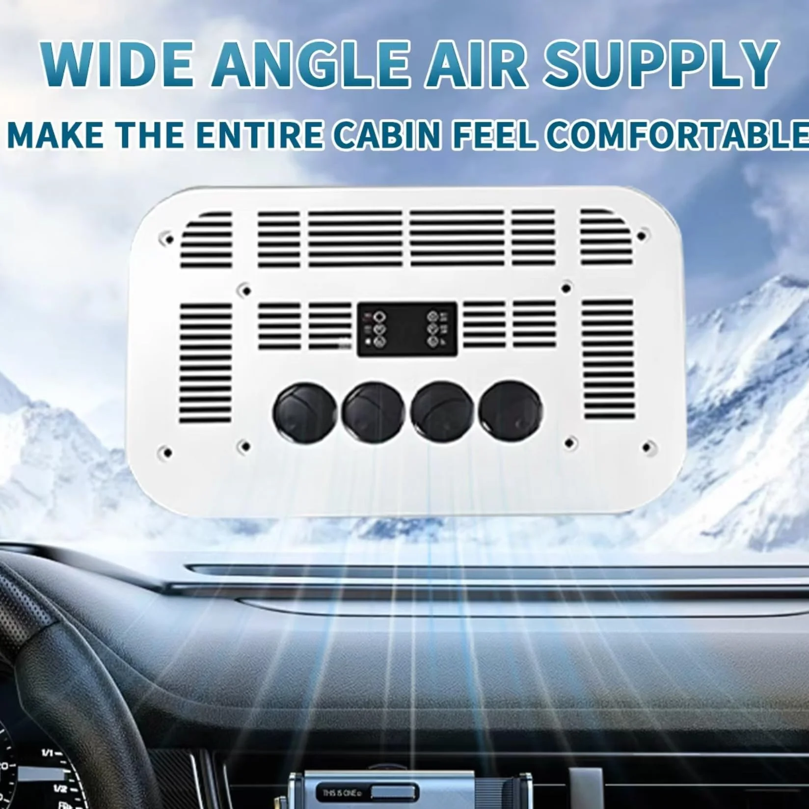 Condizionatore da Tetto 12V/24V DC 2600W per Camper e RV