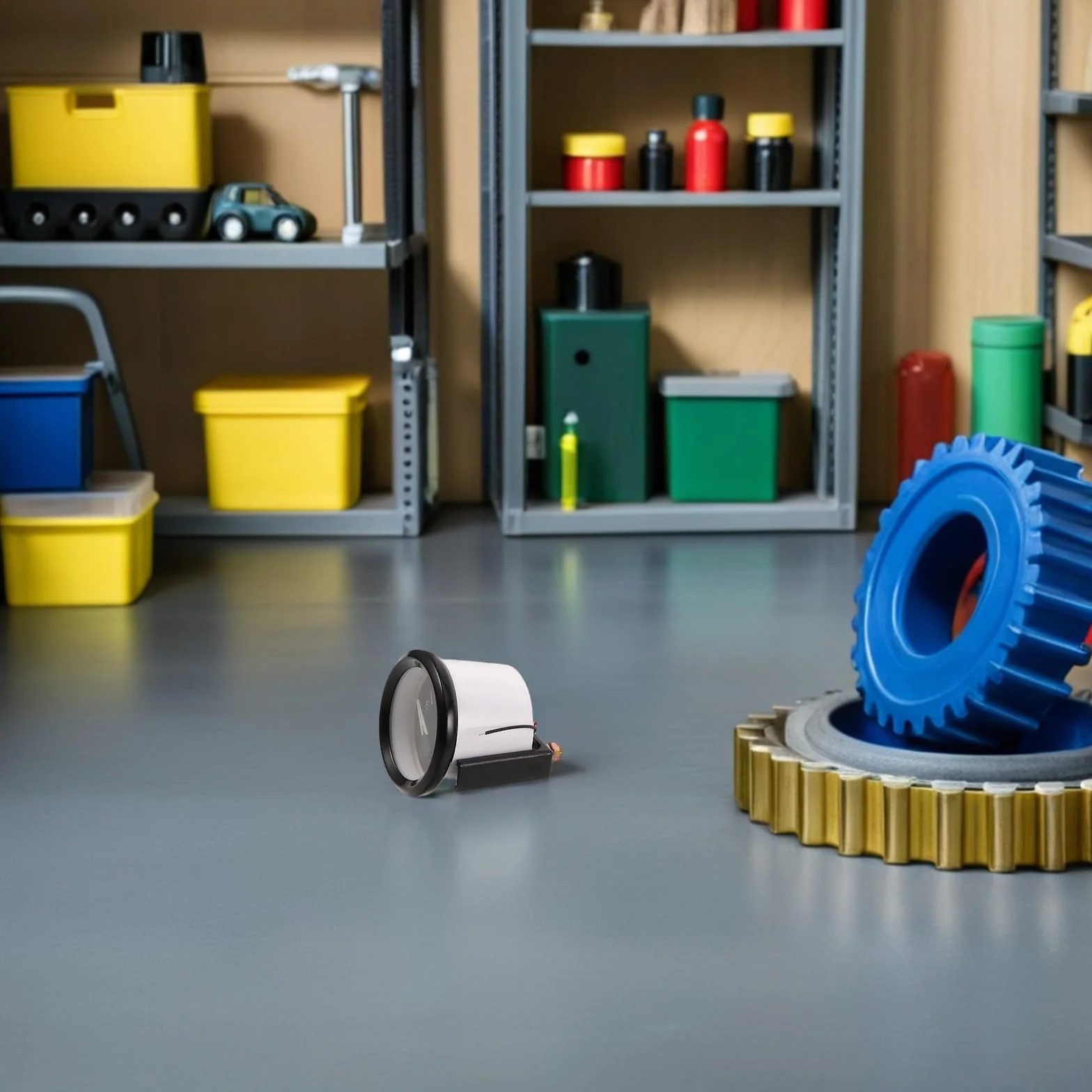 Kit Indicatore di Livello del Serbatoio da 52 MM Galleggiante per Veicoli Fuoristrada, Misuratore di Carburante Quadrante Nero, Adatto a Camper e Barche