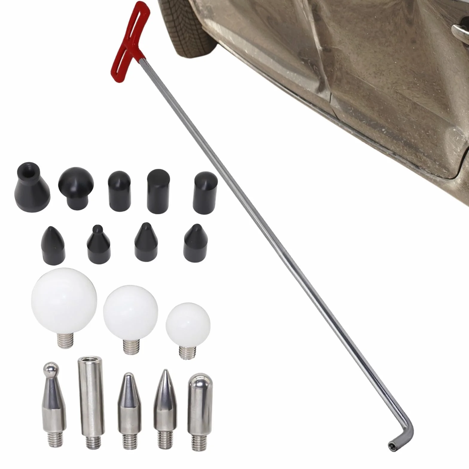 Kit di rimozione ammaccature, set estrattori per riparazione ammaccature