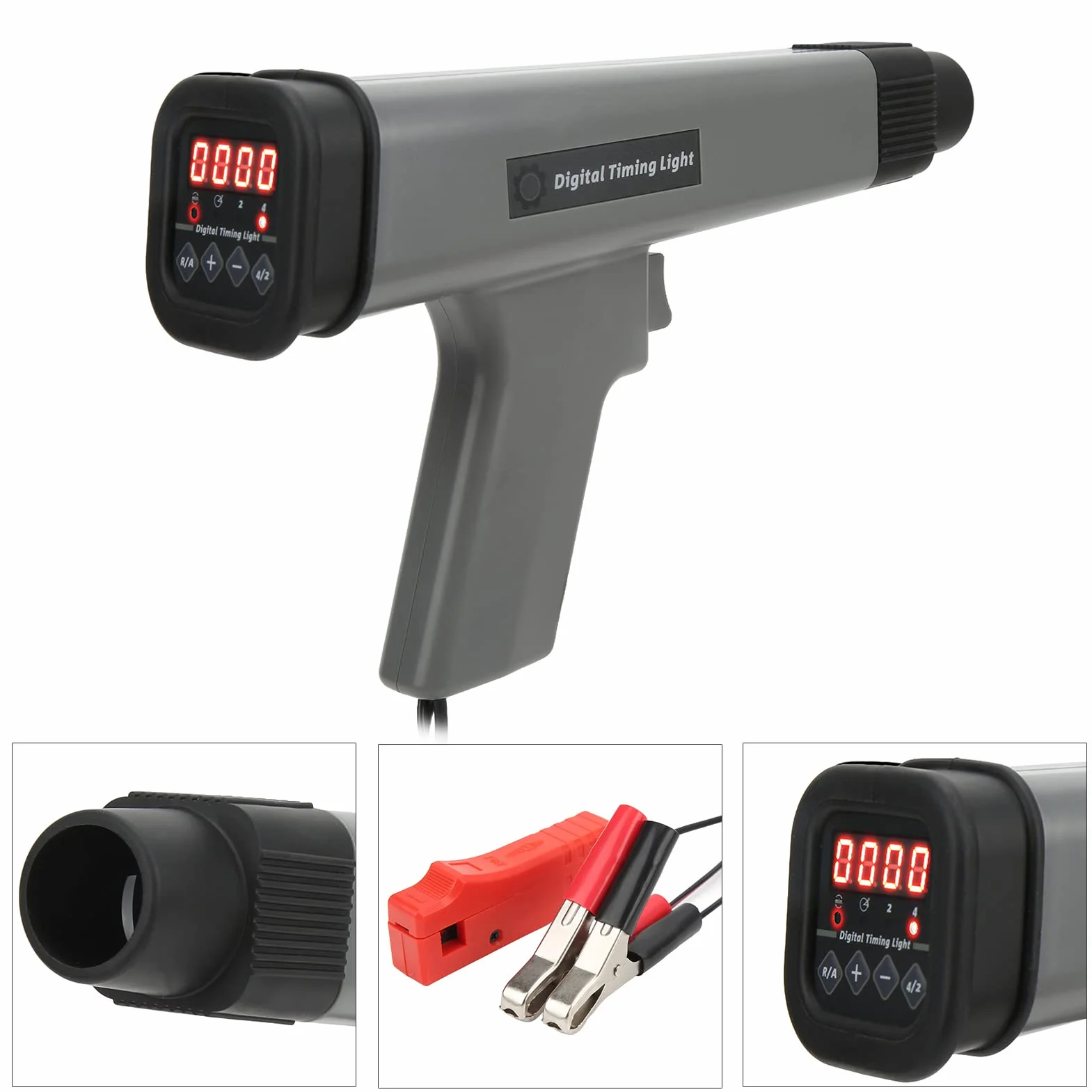 Luce di Sincronizzazione Digitale, Lampada Stroboscopica del Motore 12V Pistola per Luce di Sincronizzazione Dell'accensione Induttiva, Tester della Bobina di Accensione della Luce di Tempo per Autove