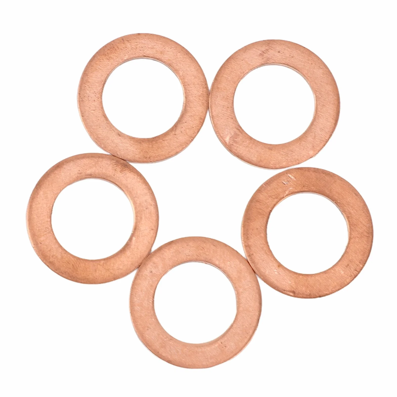 10 PZ M12 Rame Tappo di Scarico Olio Rondella Guarnizione di Tenuta Piatta Anello Distanziatore per Cambio Olio 12mm Tappo di Scarico Olio Rondella Guarnizioni Rondelle di Tenuta