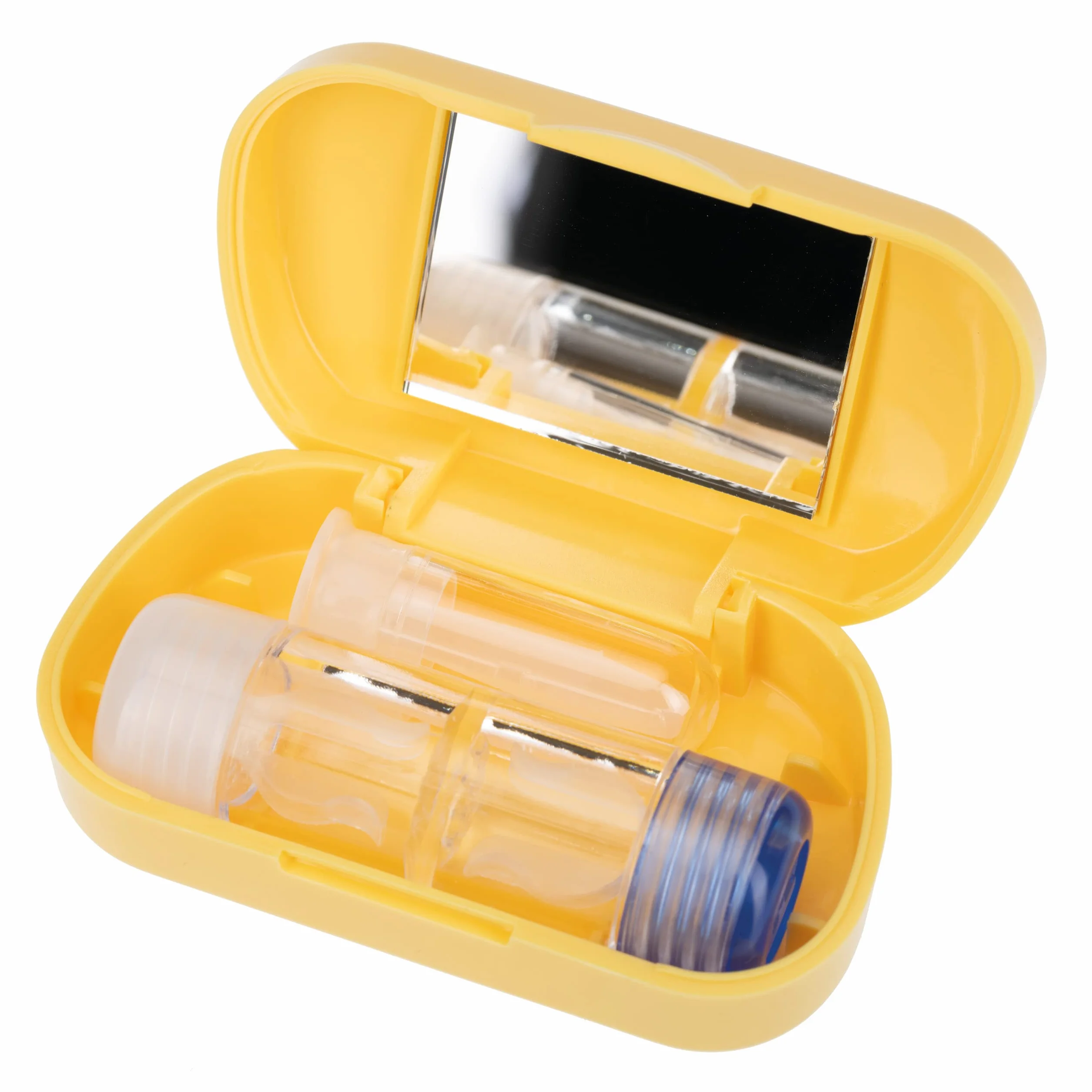 Kit da viaggio per lenti a contatto rigide RGP con custodia, specchio e dispositivo di rimozione
