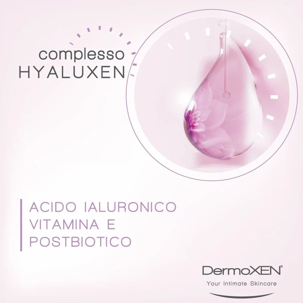 DERMOXEN Gel Intimo con Acido Ialuronico e Acido Lattico 30ml Idratante Lenitivo Antiage