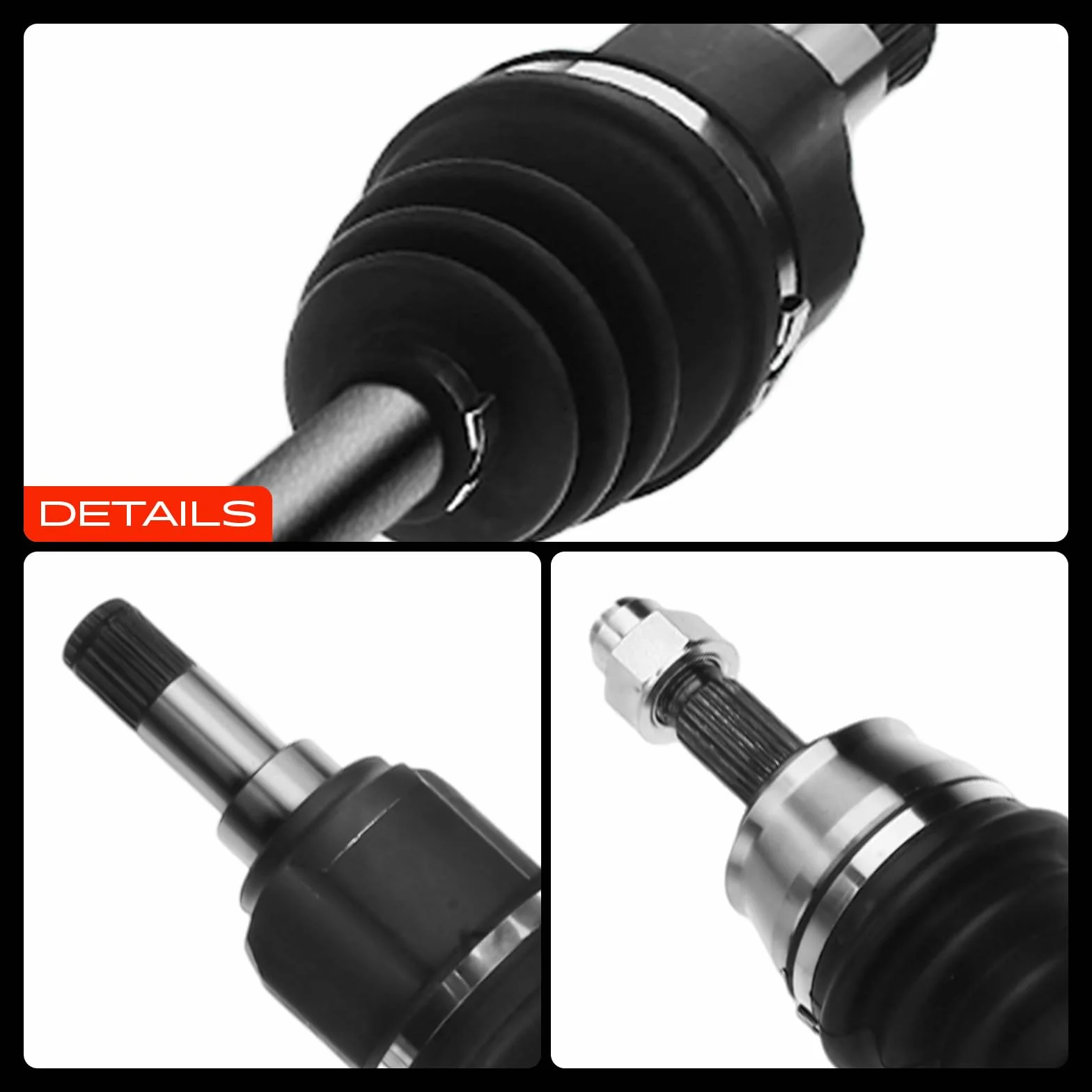 Frankberg Semiasse Albero di trasmissione MT senza ABS Ring Asse Anteriore Destra Compatibile con Cono 955 Fiorino Combi/MPV 225 Grande Punto 199 Punto 199 Punto Evo 199 Replace# 55700557