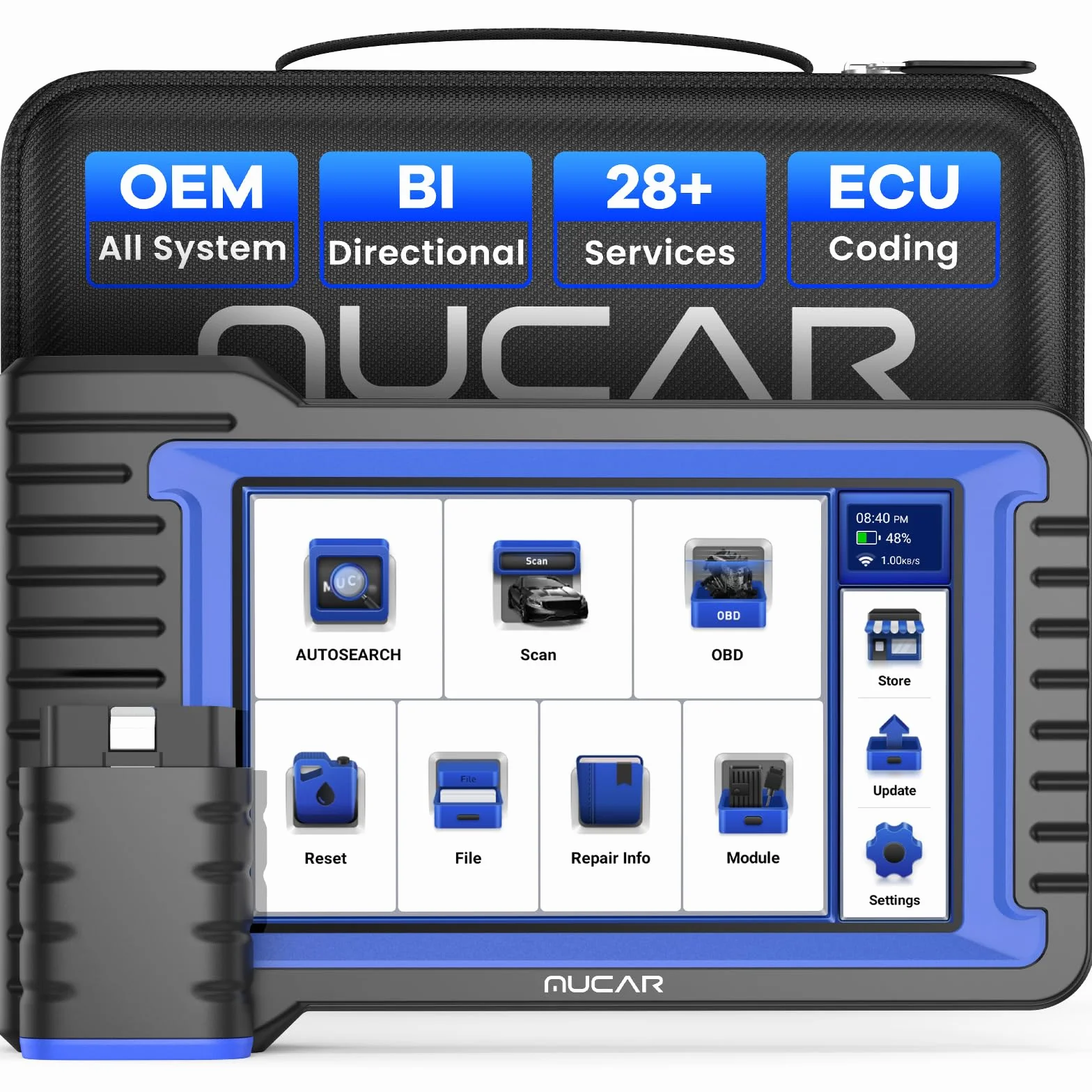 MUCAR VO7 OBD2 Diagnostica Auto ECU Codifica Controllo Bidirezionale Strumento Diagnostica Completo