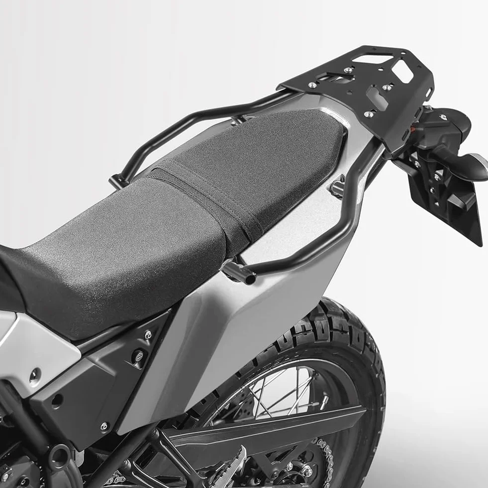 Portapacchi posteriore in acciaio per moto, portapacchi esteso, supporto per barra, staffa di montaggio superiore, kit accessori per Tenere 700 Tenere700 2018 2019 2020 2021 2022 2023