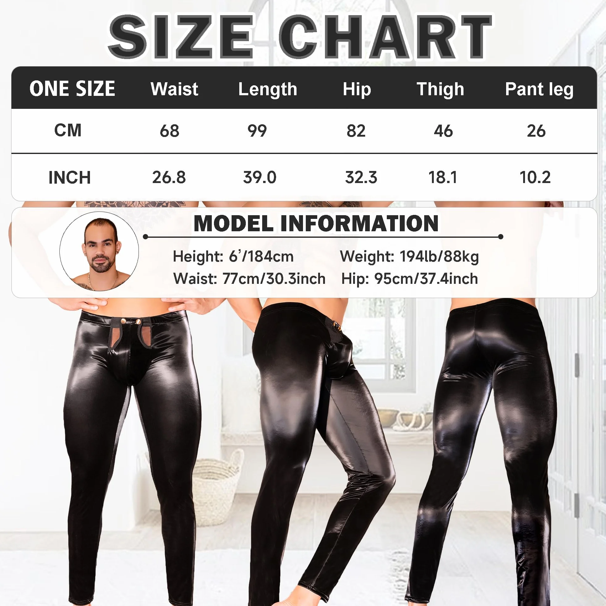 QiaTi Perizoma Leopardo a Vita Bassa Intimo Sexy Tanga Uomo