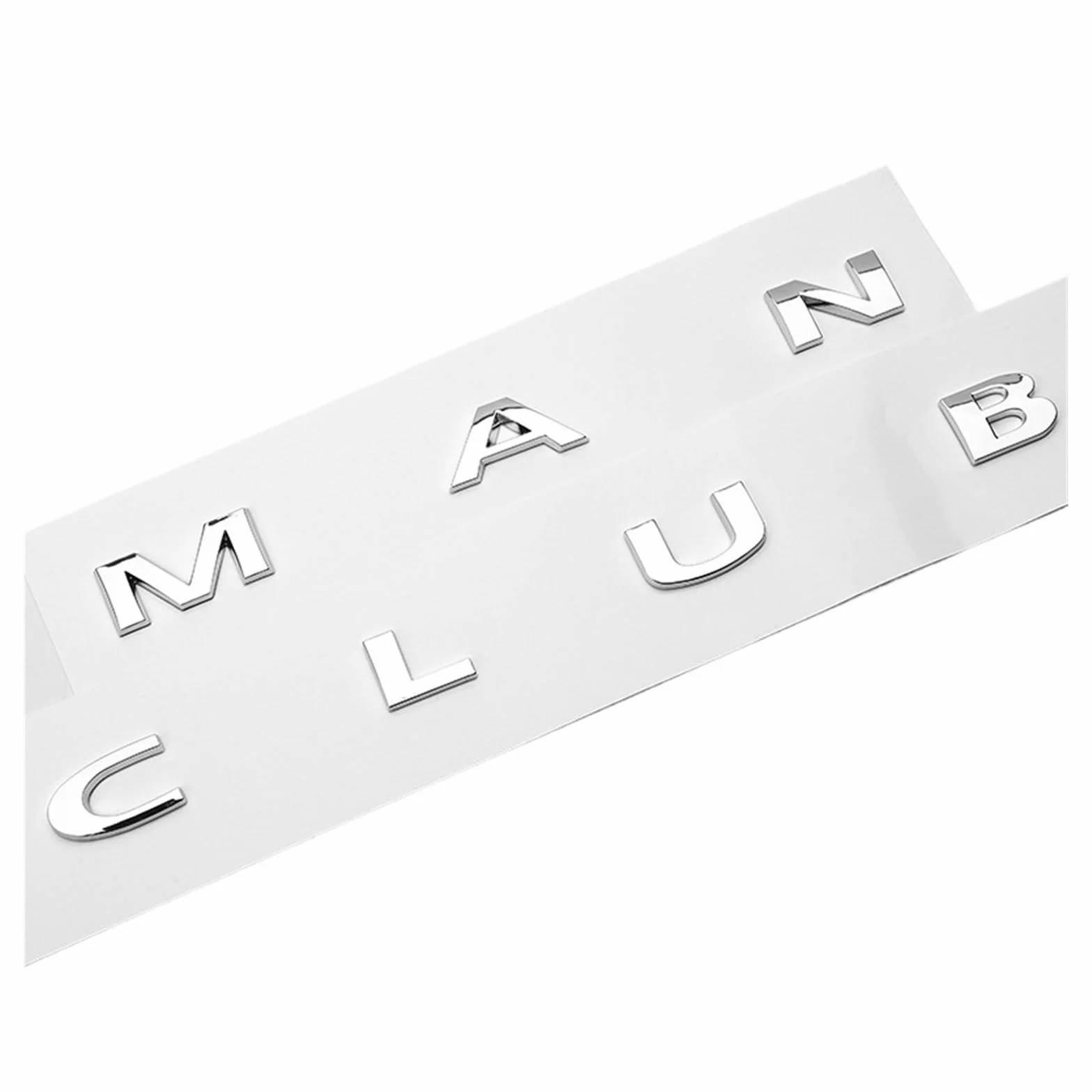 Adesivo con lettere e logo Clubman in ABS nero 3D, stemma Countryman for bagagliaio, accessori R60 F60(Chrome Countryman)