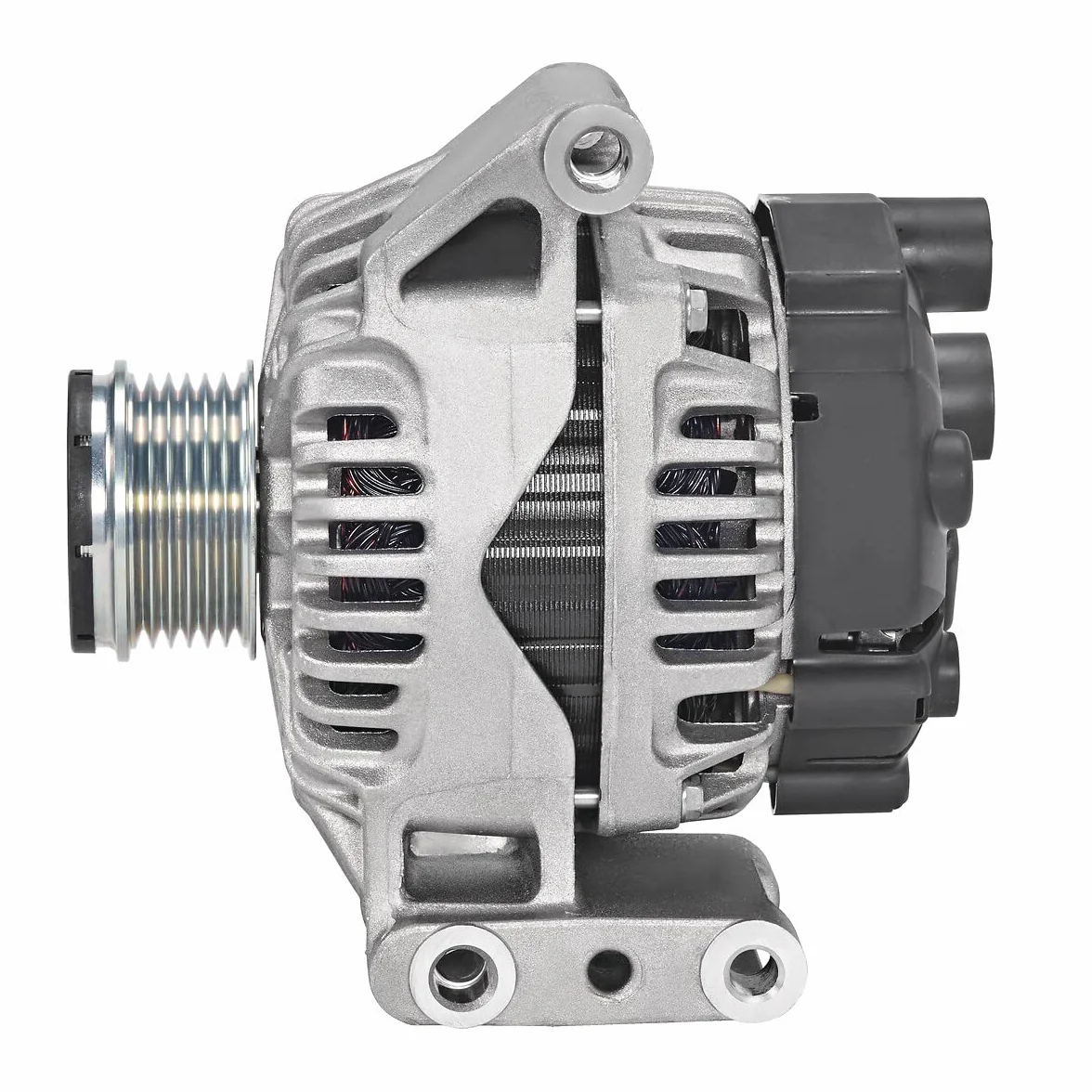 VALEO 439505 Alternatore Amperaggio: 90 Amp Alette: 6 alette Diametro puleggia: 55 mm Voltaggio: 14 V Direzione di rotazione: CLOCKWISE