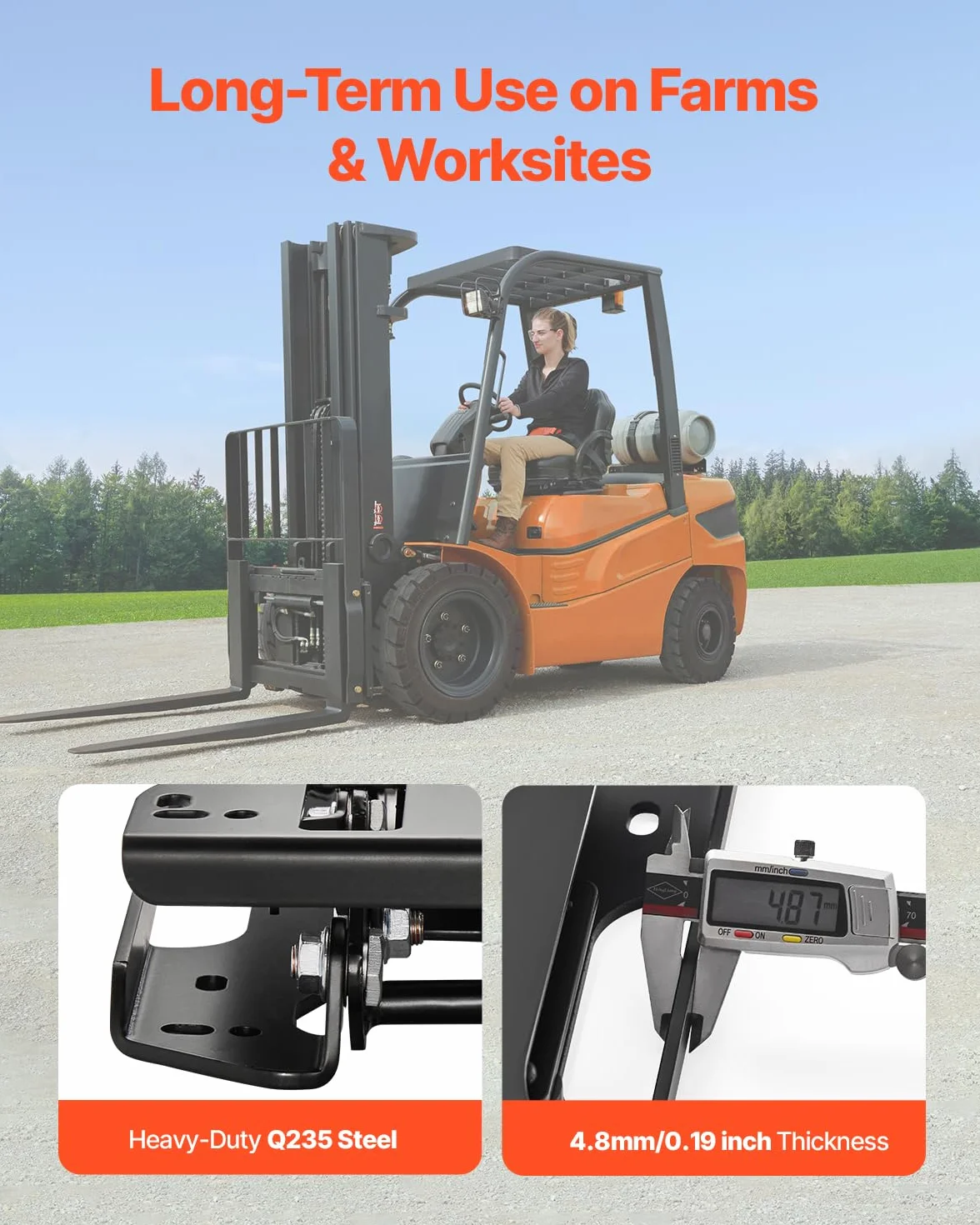 VEVOR Kit di Sospensione del Sedile Senza Binario Scorrevole, Sospensione Universale del Sedile con Sospensione Pneumatica per Tosaerba a Raggio di Sterzata Zero, per Carrello Elevatore, Bulldozer