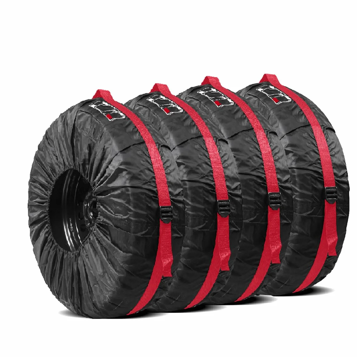 Coperture per pneumatici di scorta 19-23 pollici impermeabili antipolvere poliestere 210D set da 4