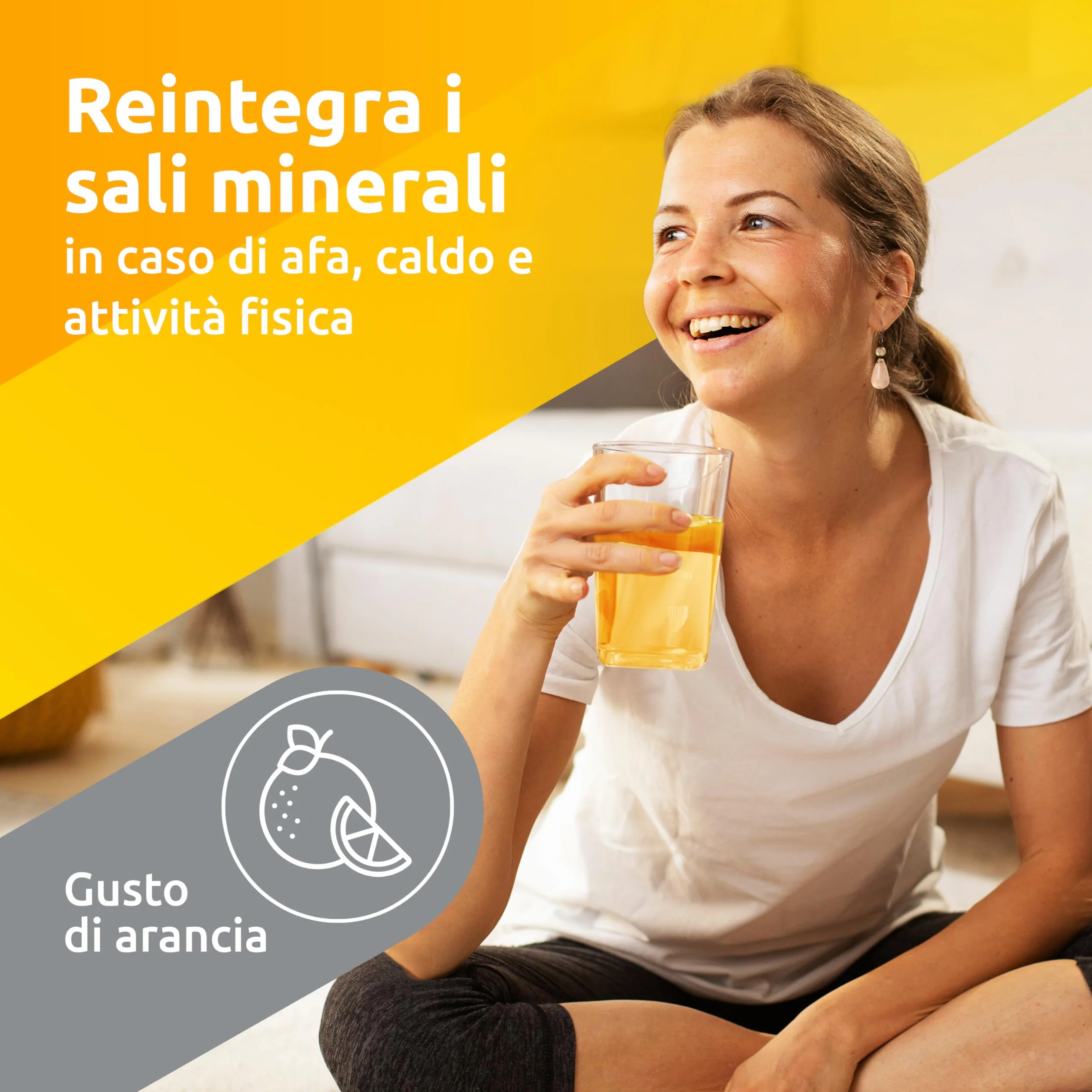 Supradyn Magnesio e Potassio Integratore Multivitaminico 60 Bustine Effervescenti Senza Zucchero Gusto Arancia