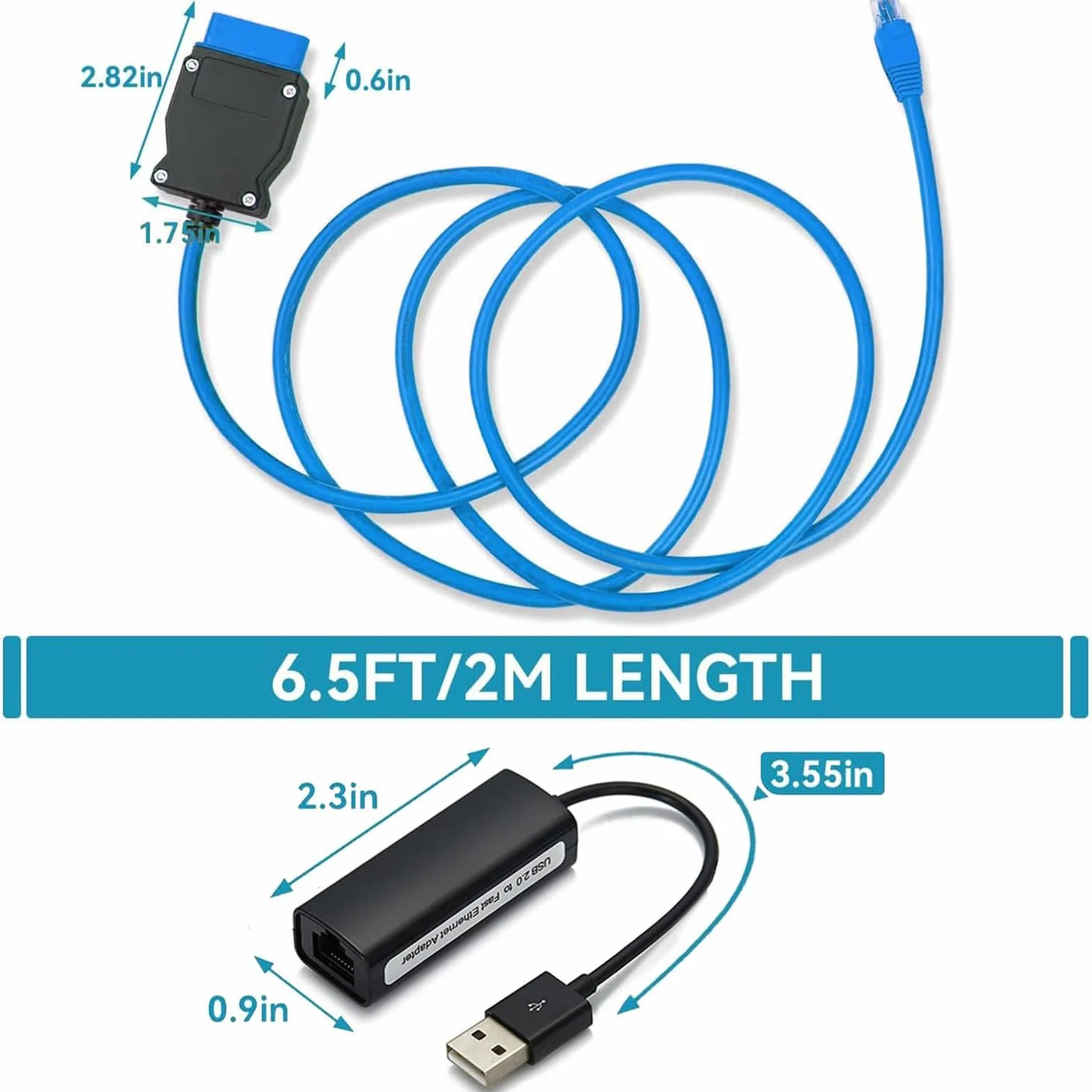 JUTA Adattatore OBD2 per Volvo SPA CMA XC90 XC40, Cavo Ethernet USB per VIDA VDASH