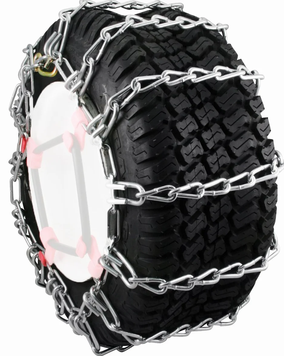 Security Chain Company Max Trac Catene per Pneumatici in Zinco per Spazzaneve e Trattori da Giardino, Set da 2