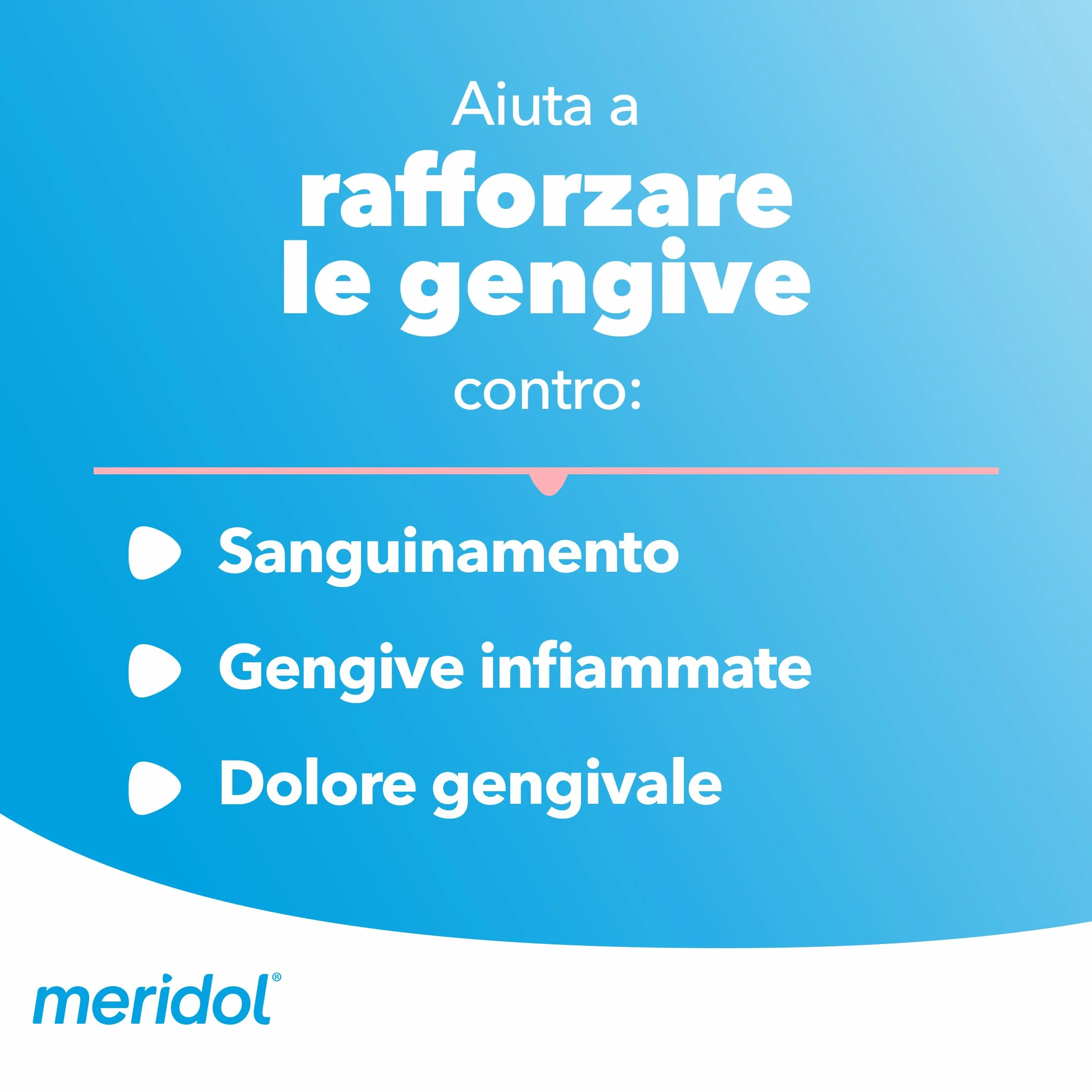 Meridol Collutorio antibatterico 400ml, lenisce gengive irritate, protegge smalto, 0% Alcohol