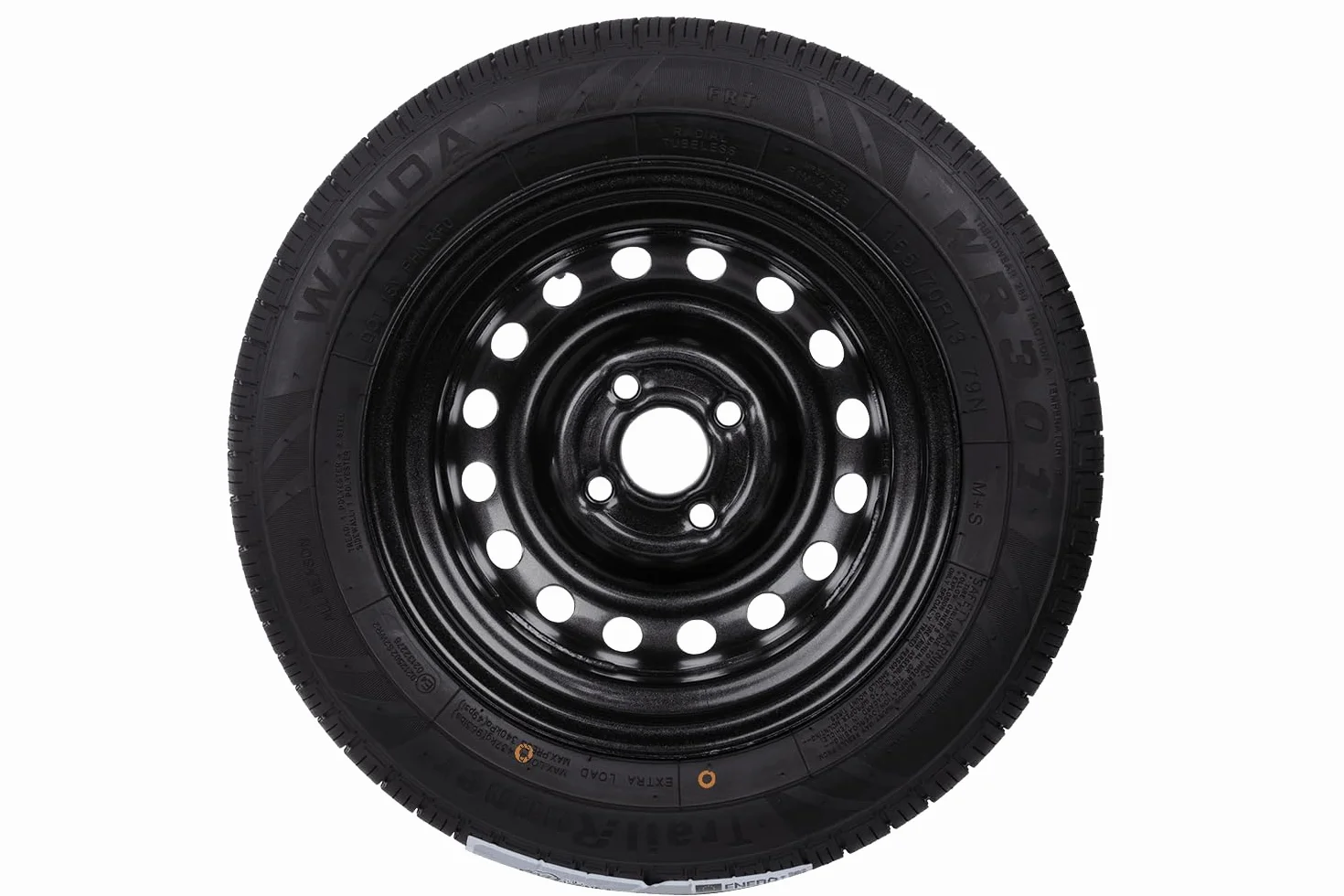 UNITRAILER Ruota per rimorchio rinforzata 155/70 R13 XL, 4JX13 4x100