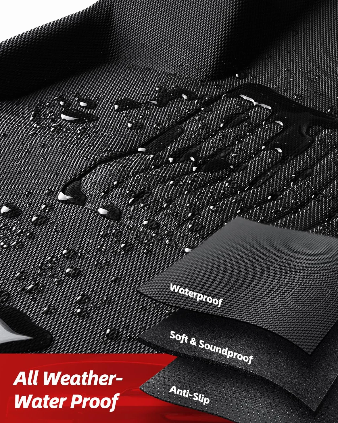TAPTES 6 pezzi di tappetini per Tesla Model 3 Highland 2025 2024, 2024 2025 Accessori per Model 3. Tappetini per tutte le stagioni e tappetino per bagagliaio per Model 3, Accessori per Tesla Model 3