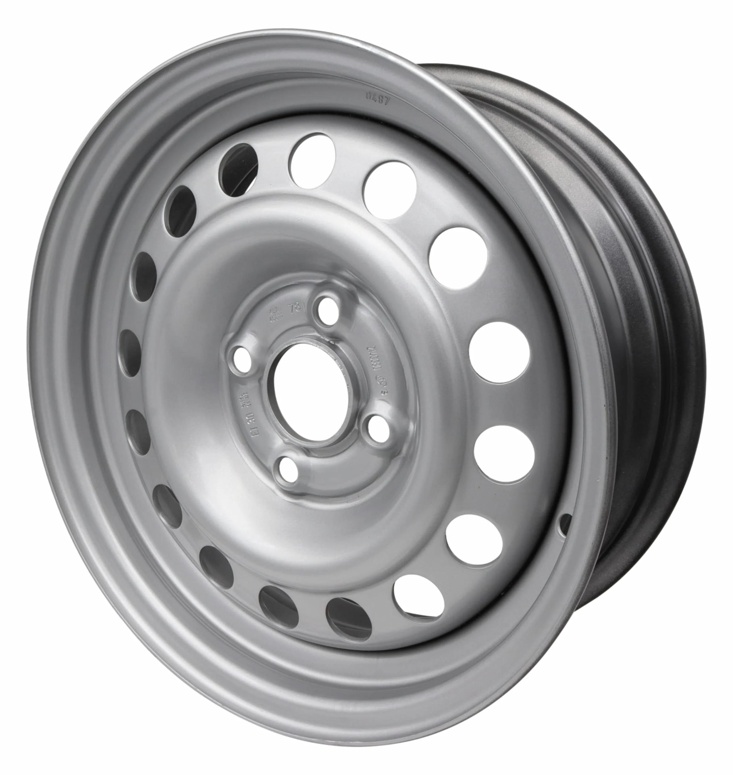 trailer parts4u - Cerchione in acciaio per rimorchio 5,5 J x 14 pollici 100x4, ET30, portata 700 kg, ML 57, per roulotte, caravan, rimorchio, campeggio, con valvola (singolo)