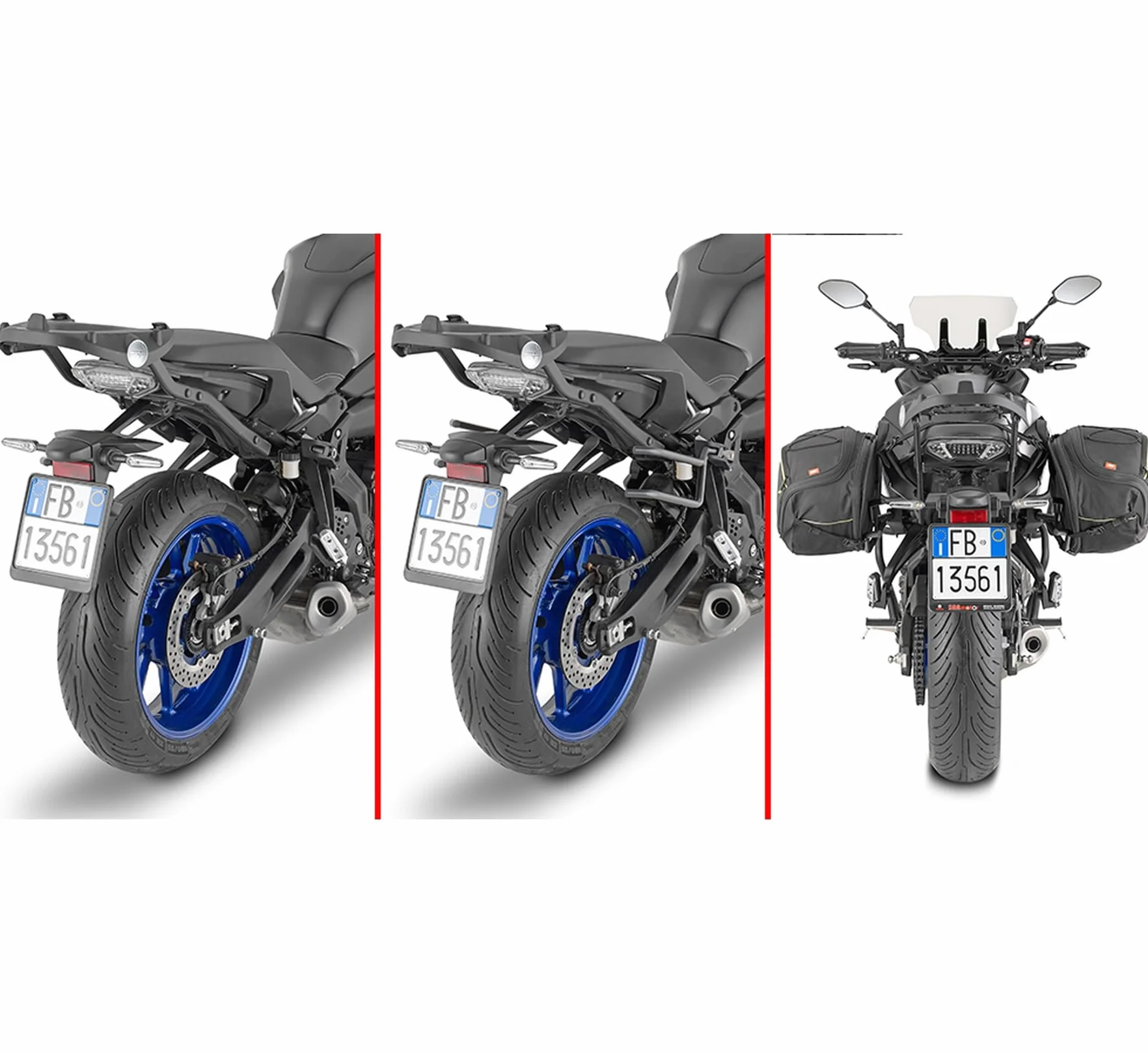 givi borse laterali ea101c nero 60 lt + attacco compatibile con yamaha tracer 7 / gt 2020 2021 2022 2023 2024 MOTOTOPGUN ea101c + tr2148