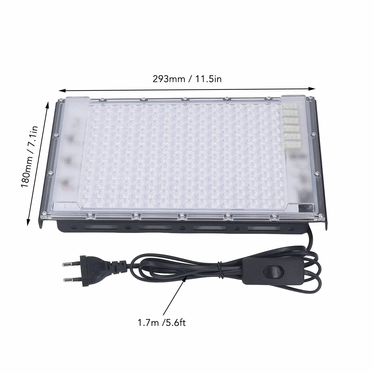 Lampada Abbronzante 192 LED 100 W Luce Portatile Viso Corpo Pelle di Grano Spina UE