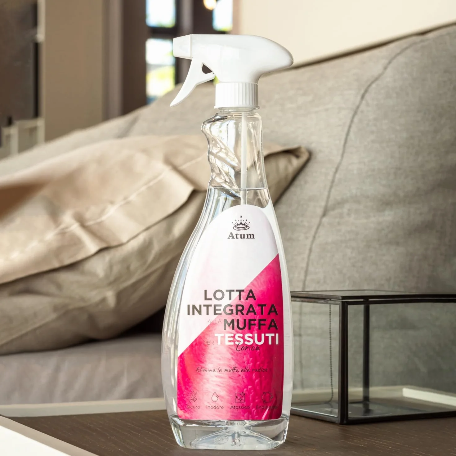 Lorica Rimuove la Muffa dai Tessuti Igienizza Pelle Lana Fibre Delicate 700 ml