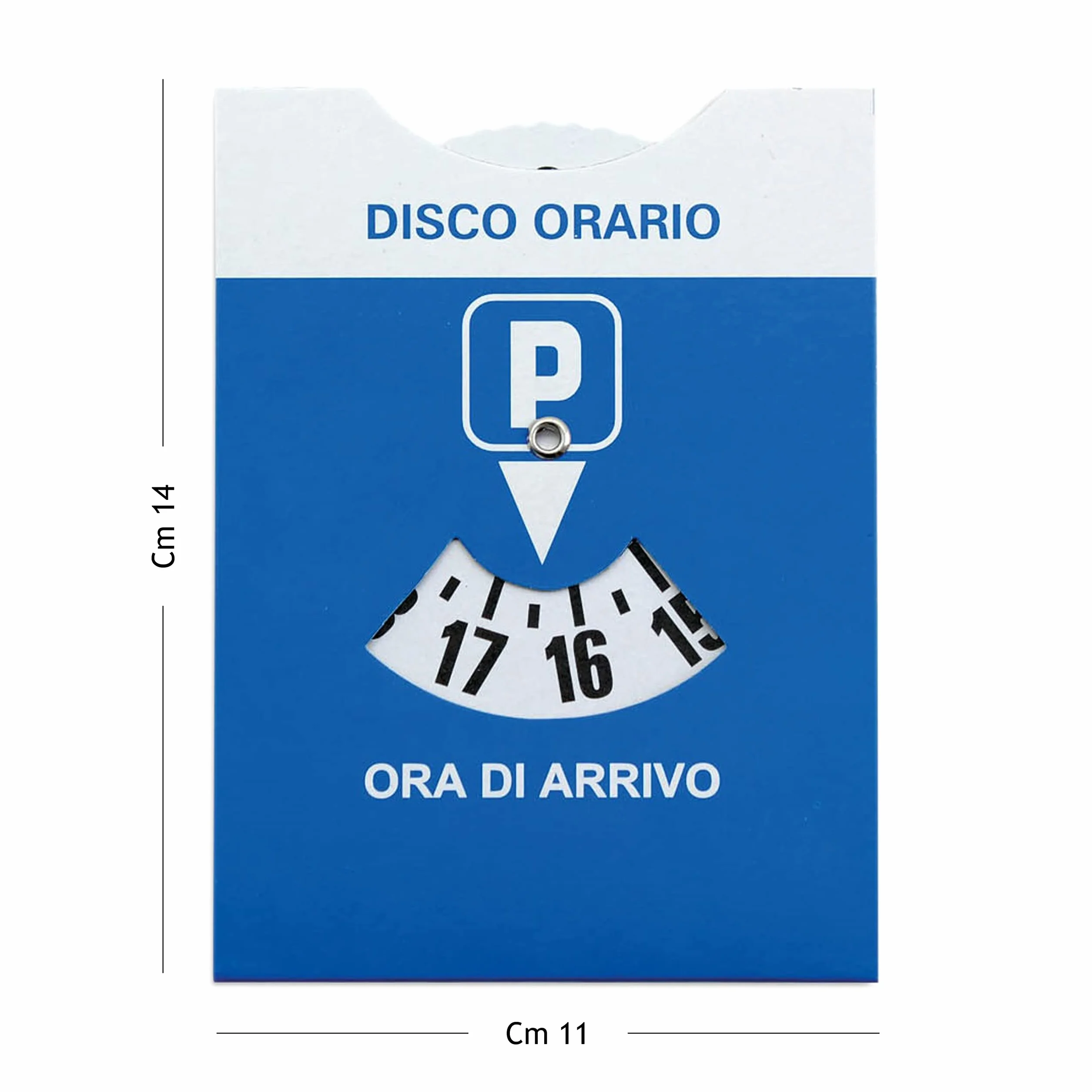 Disco ORARIO Maxi PVC Cm 11x14 z Bustiną Trasparente