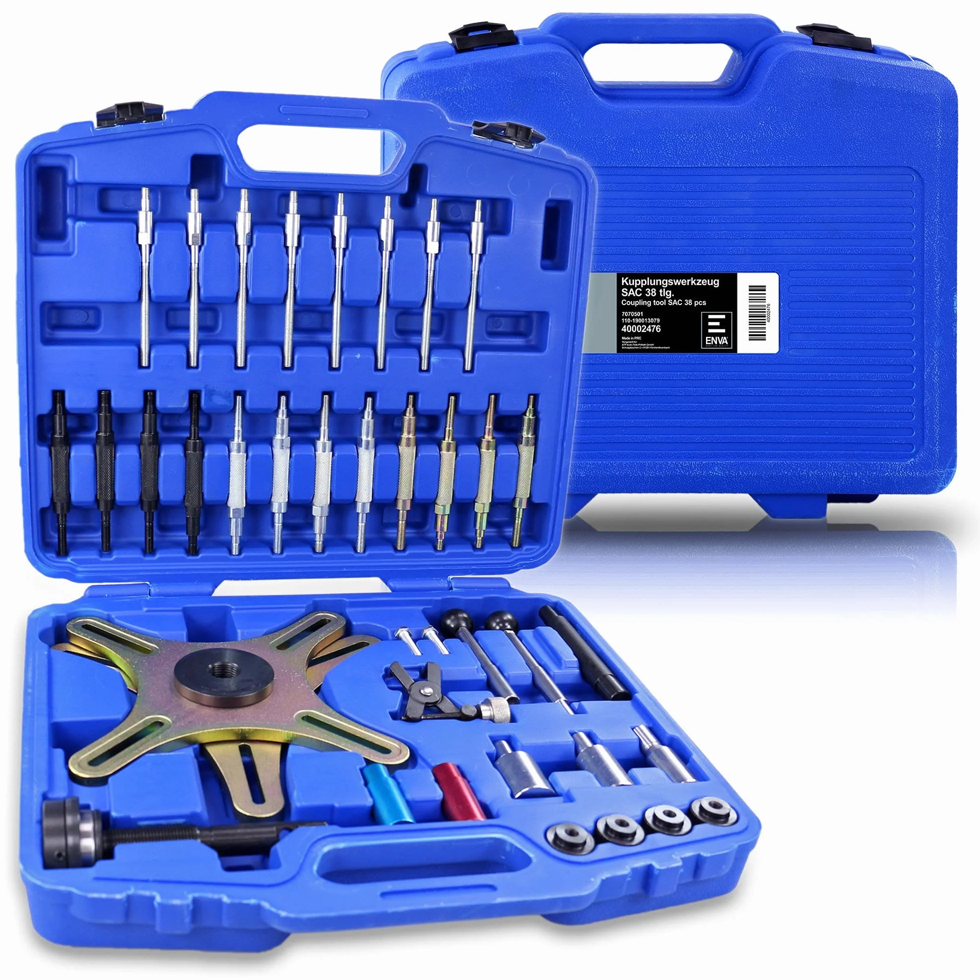 ENVA 38-TLG Utensile per frizioni sac e X-tend Utensile per Lo smontaggio del Gruppo Frizione con Passo a 3 e 4 Fori Utensile per Il centraggio della Frizione