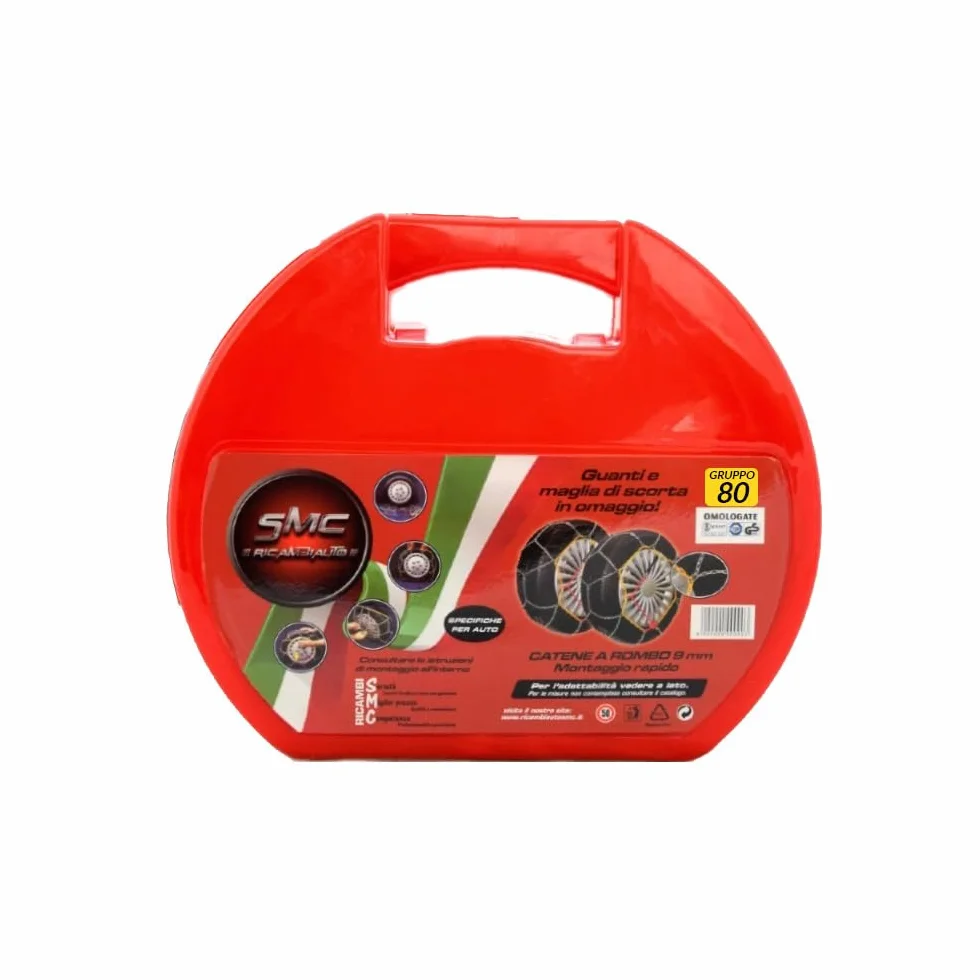 Catene da Neve OMOLOGATE O-Norm TUV SMC 9mm 195/55 R 16