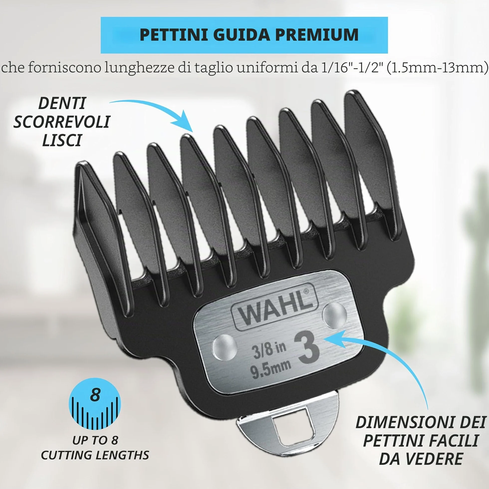 Wahl Pro Series Trimmer lama a taglio ravvicinato ioni di litio regolabarba lavabile kit testine intercambiabili a batteria