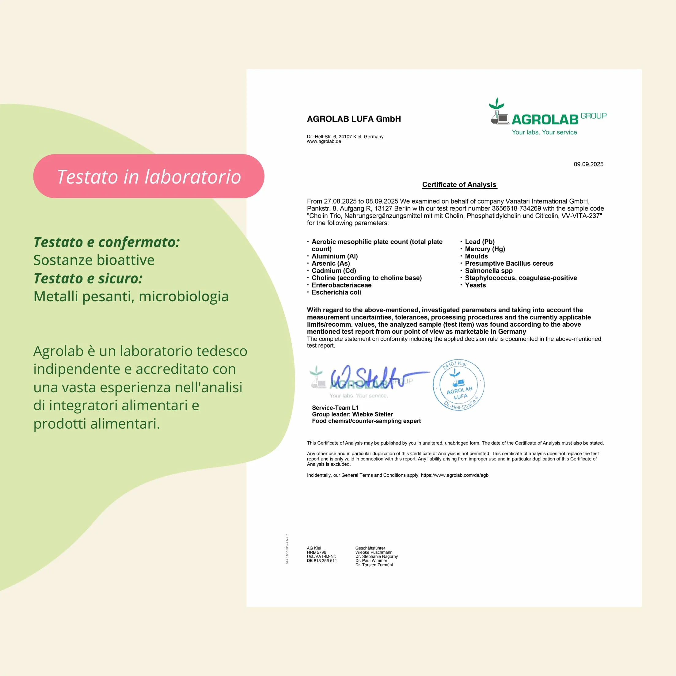 Vegavero® Colina Trio Bitartrato + Citicolina + Fosfatidilcolina per Fegato e Metabolismo Vegano