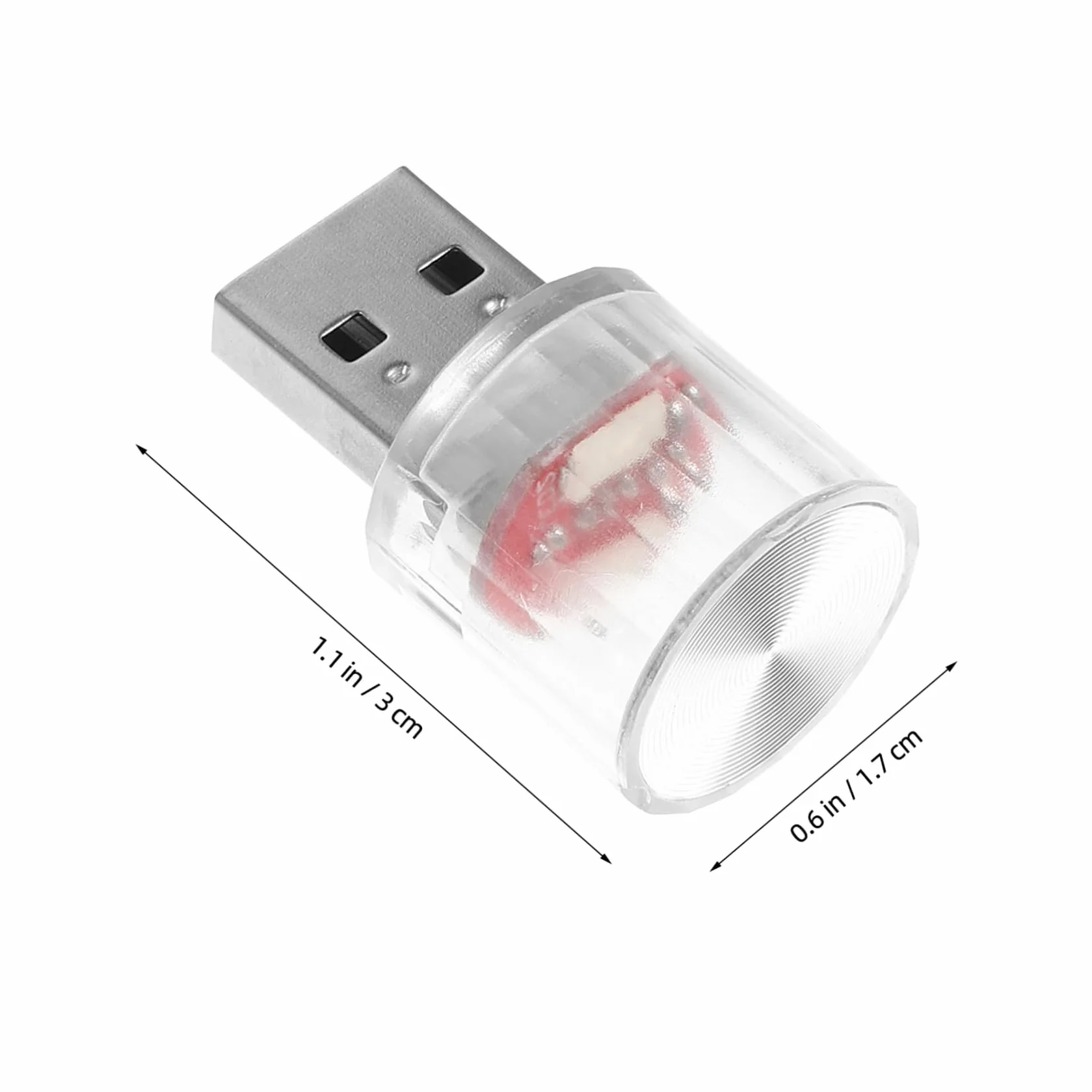 Lampada Decorativa Blu USB per Interni Auto Illuminazione a LED Atmosfera Elegante Romantica
