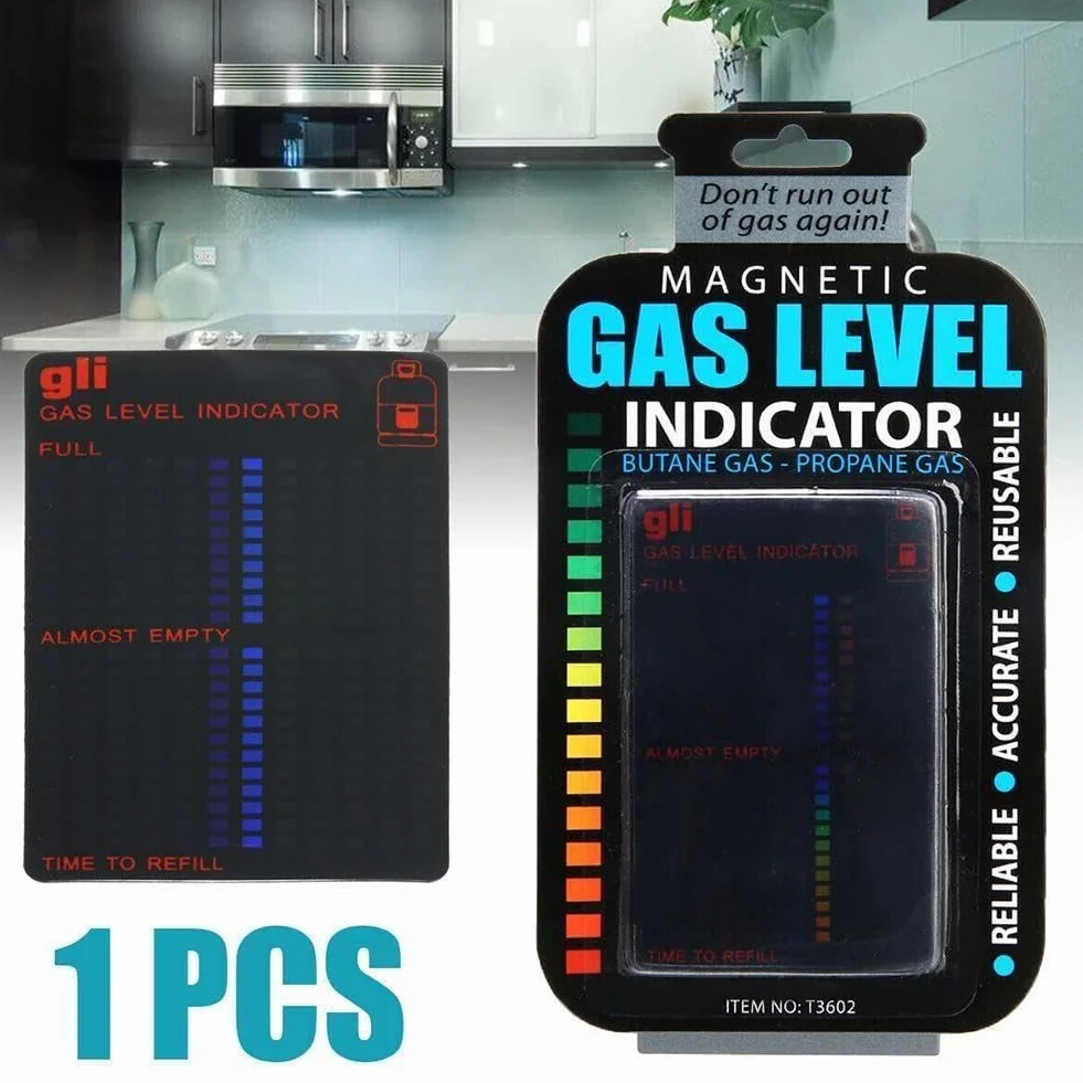 1 pz Indicatore di livello di gas Pratico propano butano GPL Carburante Gas Serbatoio Stick Indicatore di livello magnetico Misura Accessori