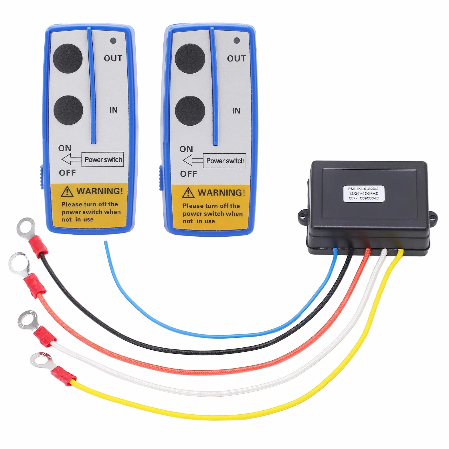 Kit Telecomando per Verricello Wireless 12V 24V 75ft Universale per Camion ATV SUV Auto